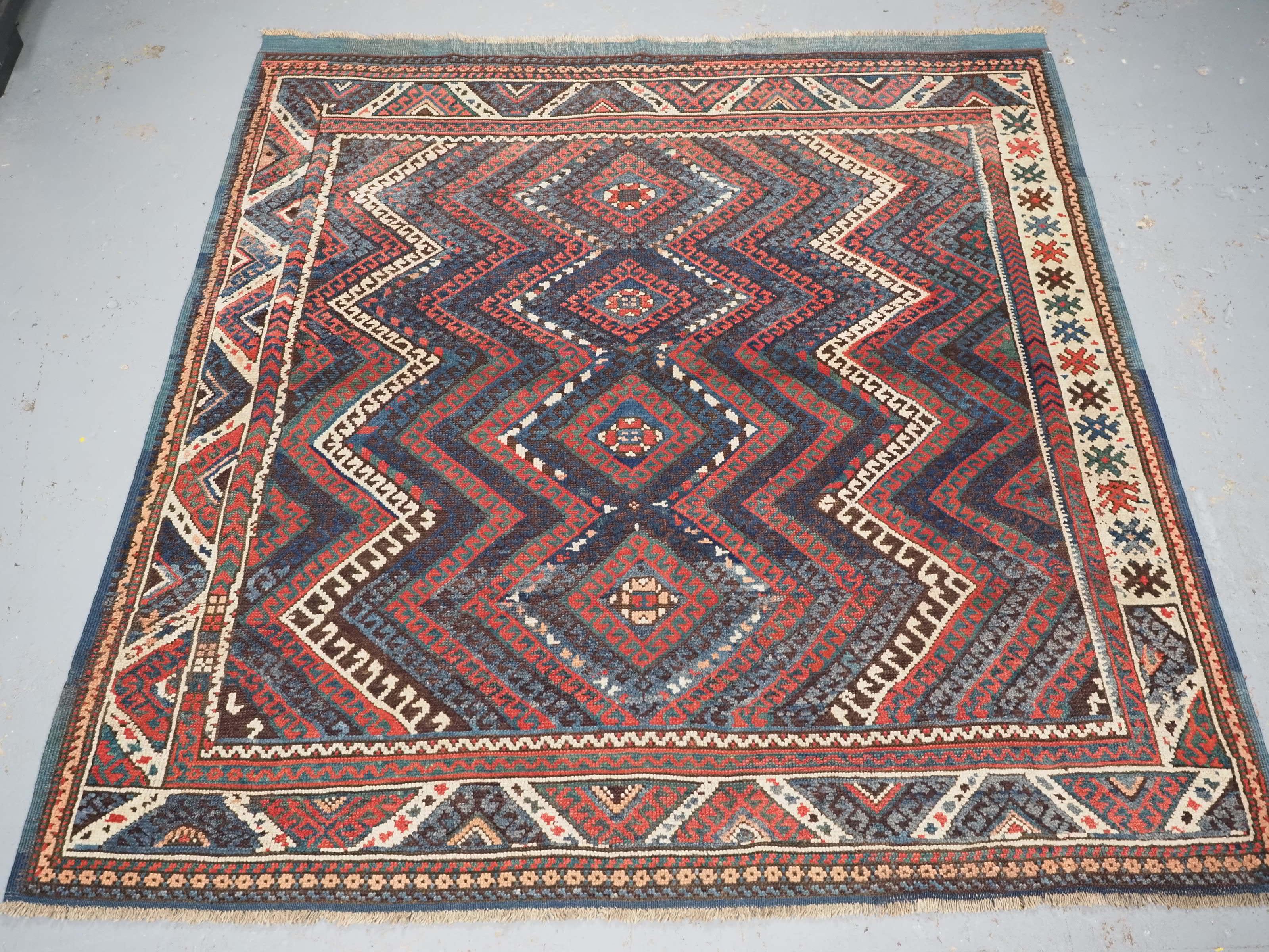 Turkish Antique Western Anatolian Bergama region Karakecili rug of classic design.   For Sale