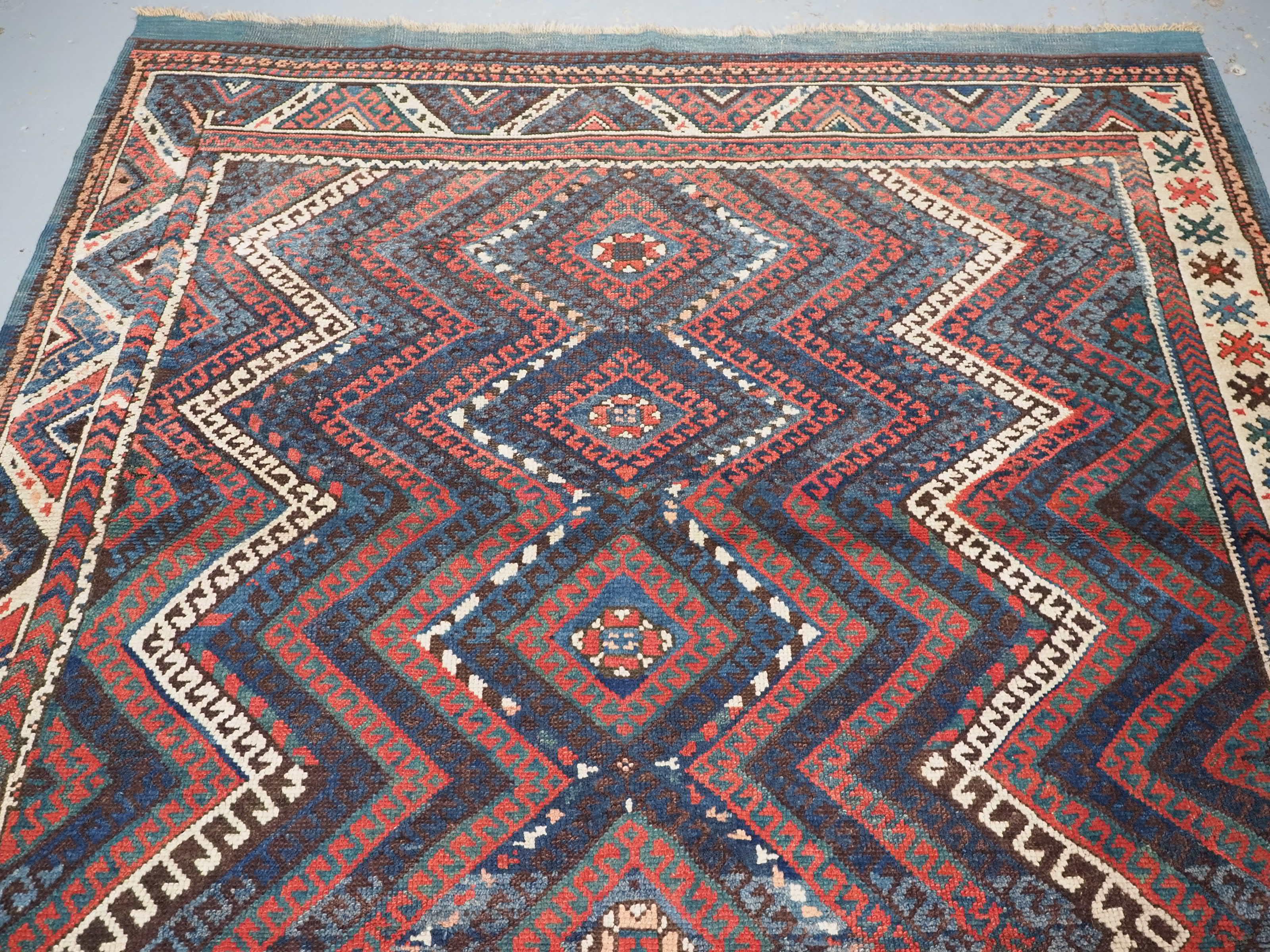19th Century Antique Western Anatolian Bergama region Karakecili rug of classic design.   For Sale