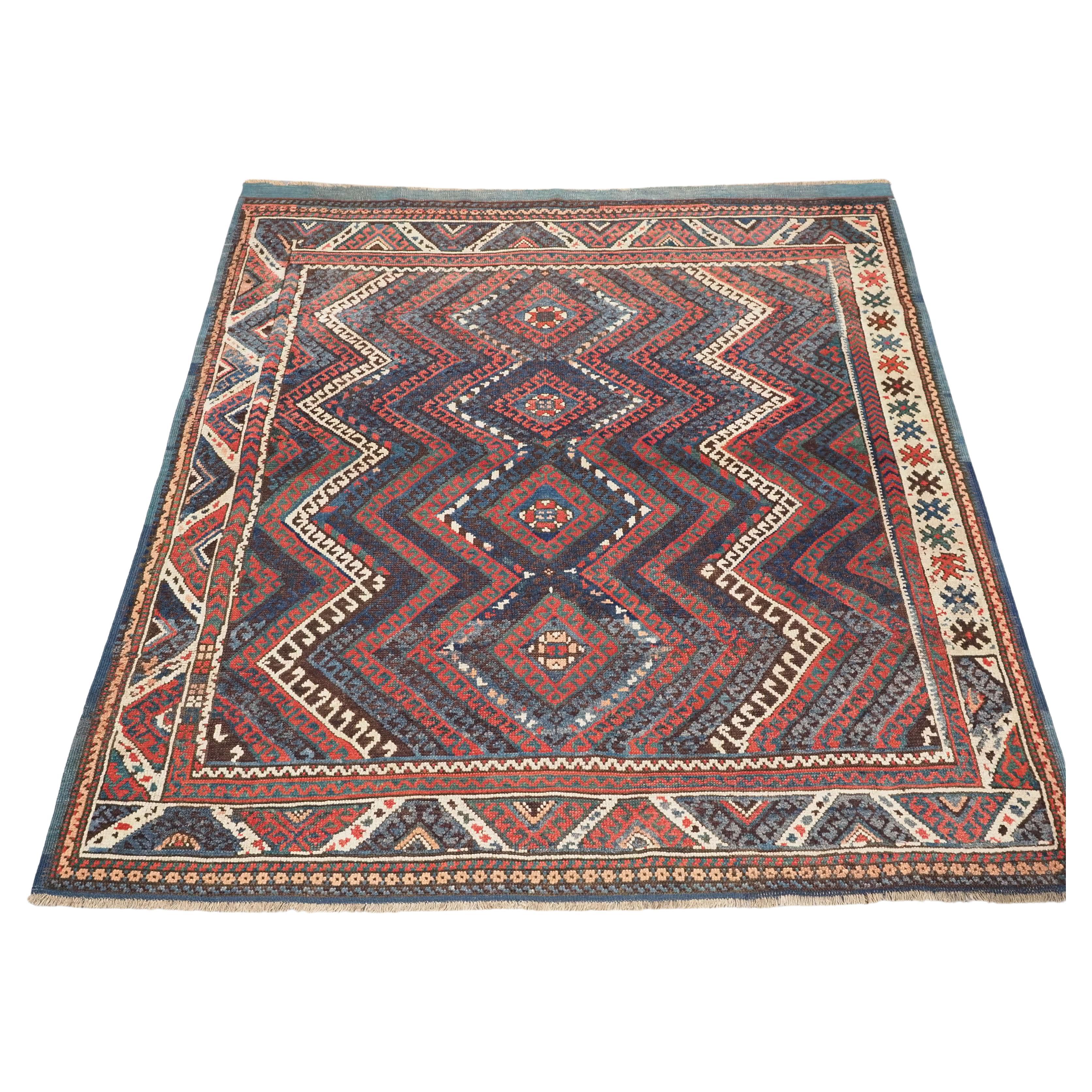 Antique Western Anatolian Bergama region Karakecili rug of classic design.   For Sale