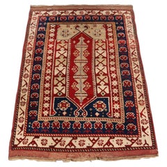 Antique Western Anatolian Bergama Region Village Prayer Rug Antique Western Anatolian Bergama Region Village Prayer Rug