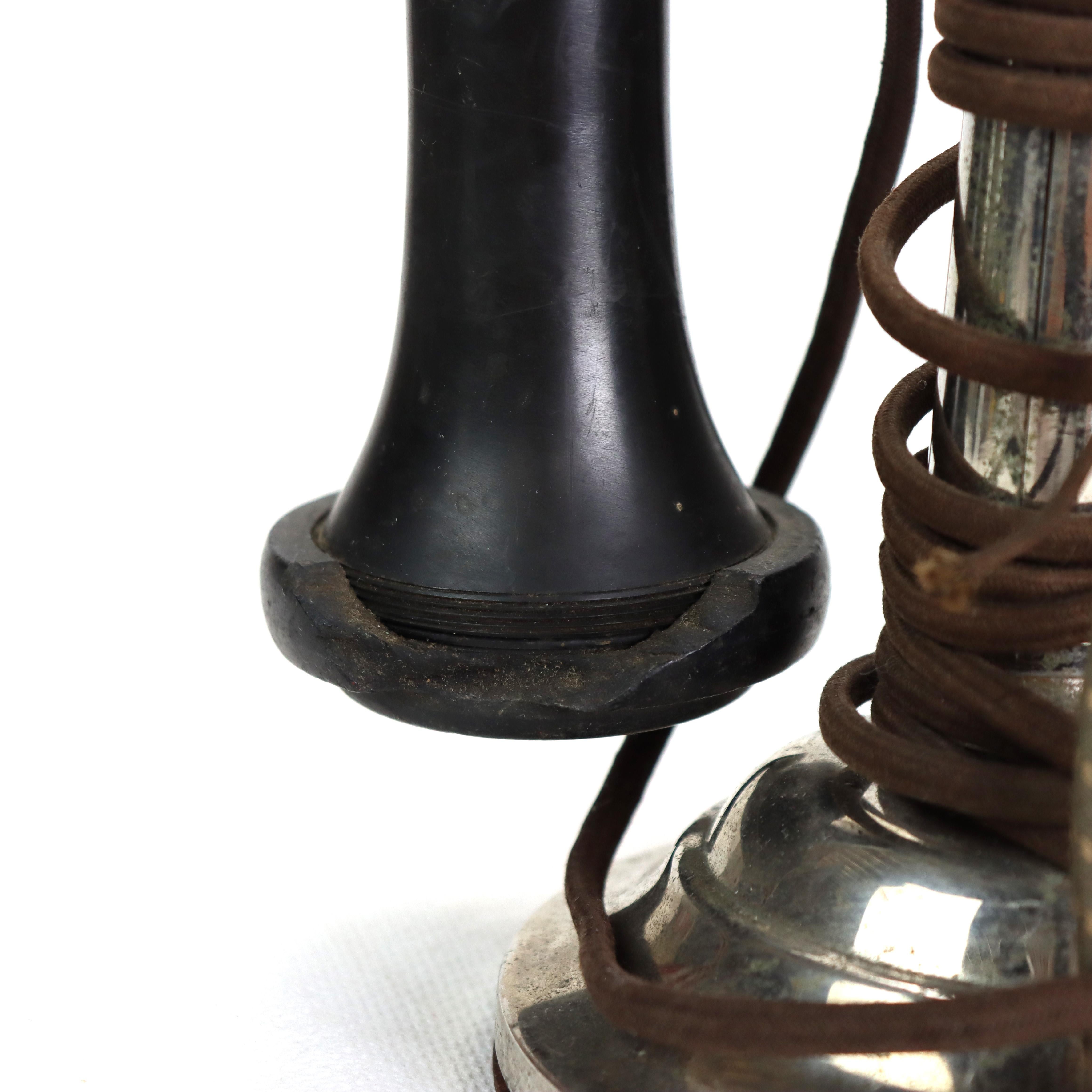 Métal Téléphone ancien à arbre conique pour chandelier Western Electric C1920 en vente