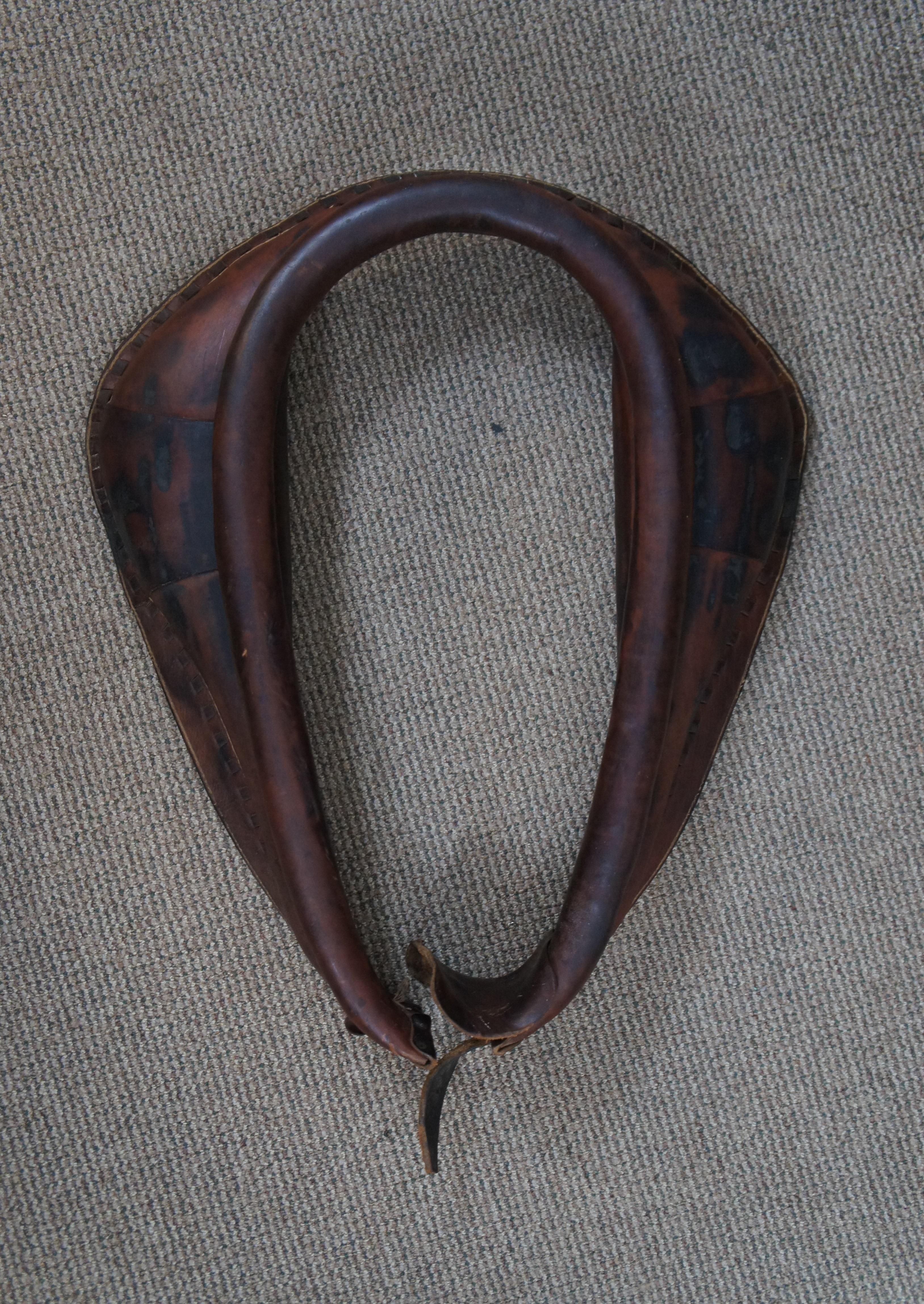 Antique Western Equestrian Horse Yoke Collar Hames Snaffle Bit Tack Plow Halter  For Sale 1