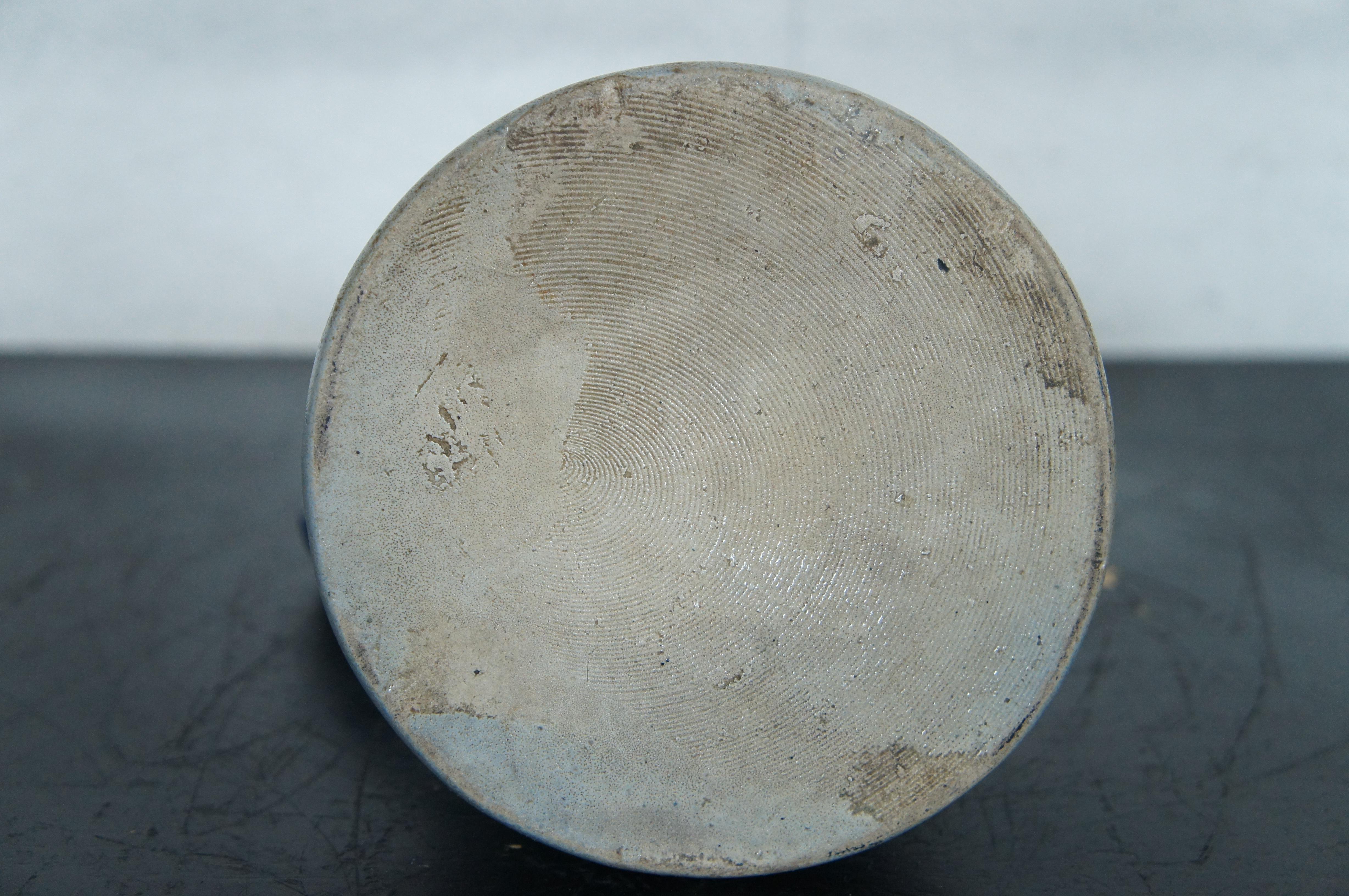 Pichet à aiguière Stein en grès cobalt émaillé au sel ancien Westerwald allemand 12 po. 1