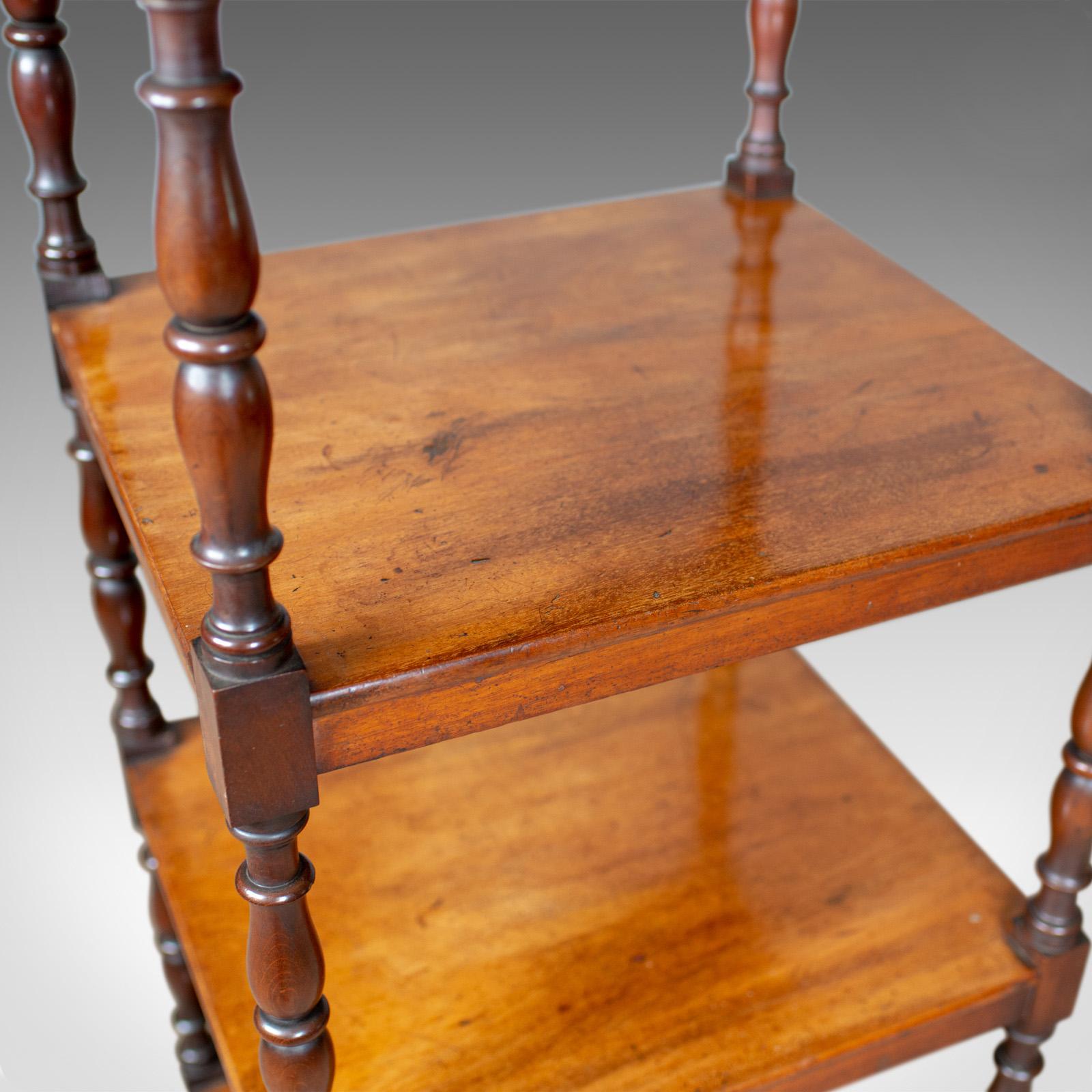 Antique Whatnot, English, Mahogany, Four-Tier, Regency, Display Stand circa 1820 In Good Condition In Hele, Devon, GB