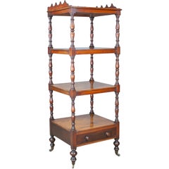Antique Whatnot, English, Mahogany, Four-Tier, Regency, Display Stand circa 1820