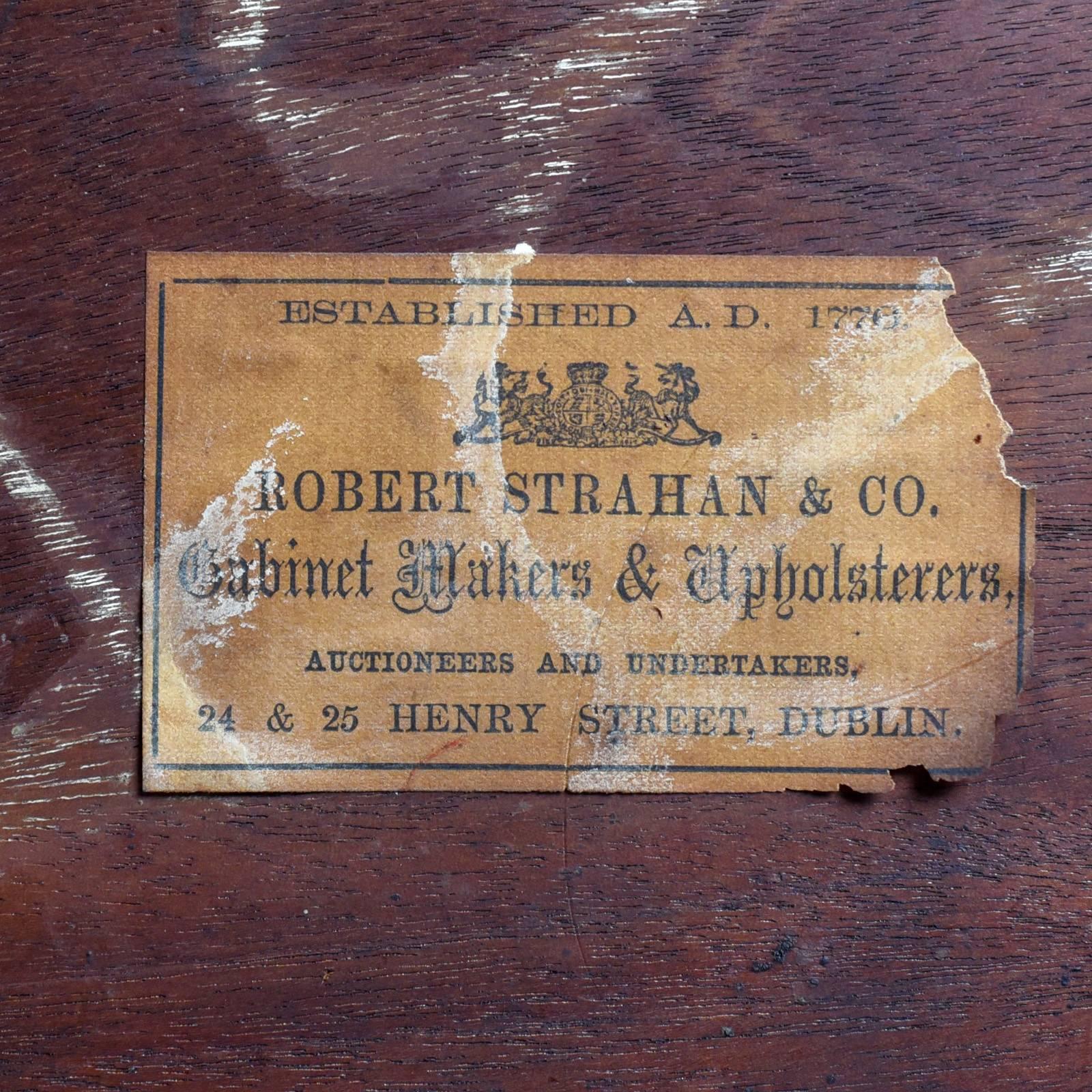 Antiker irischer Spiegelständer aus Wurzelnussholz, Robert Strahan & Co, um 1840 im Angebot 5