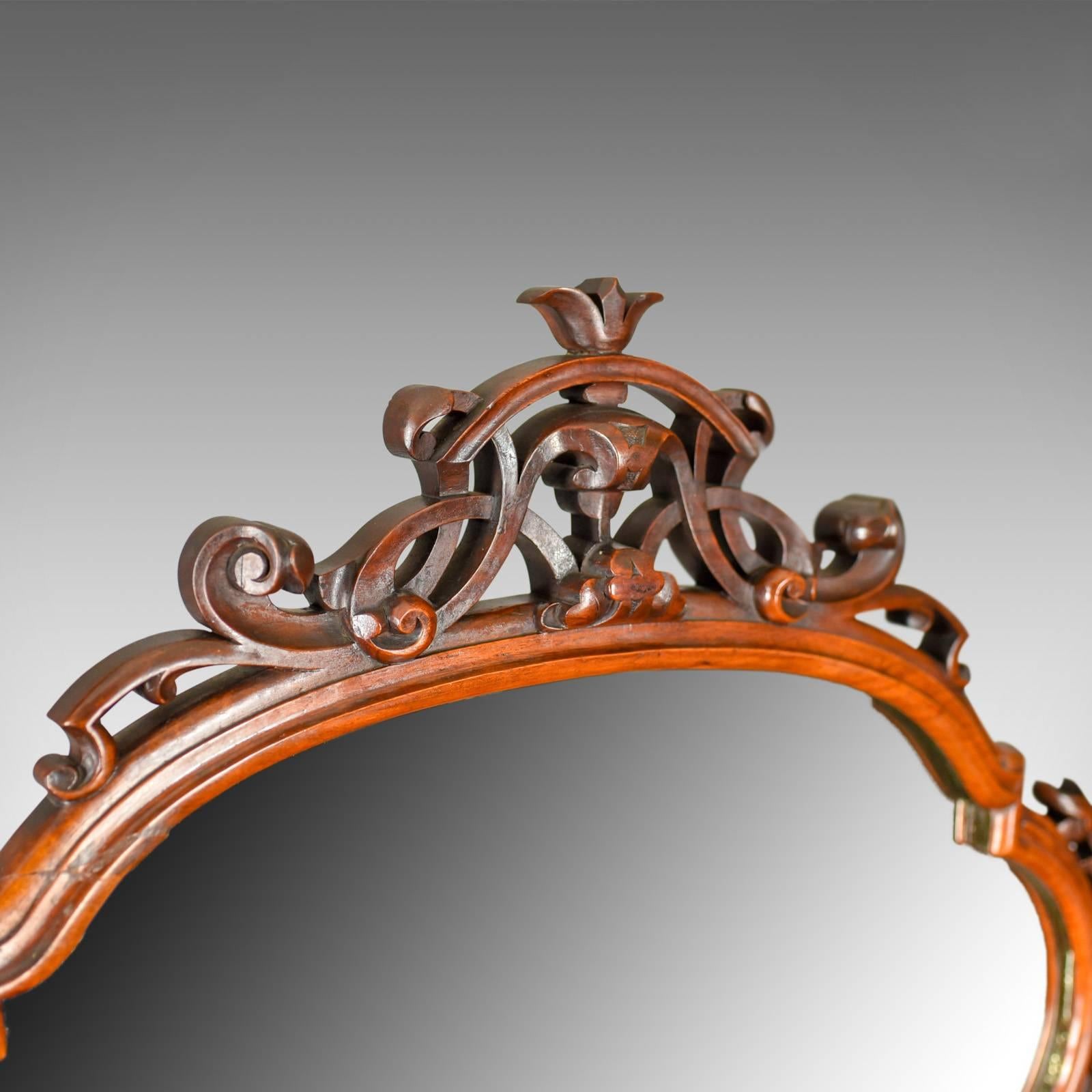 Antiker irischer Spiegelständer aus Wurzelnussholz, Robert Strahan & Co, um 1840 (Englisch) im Angebot