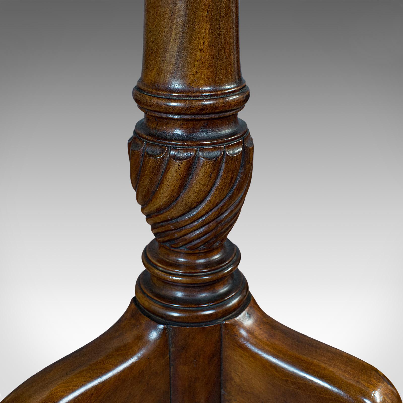 Mahogany Antique Whatnot Stand, Two-Tier Dumb Waiter, Tea Table, Victorian, 1900 For Sale