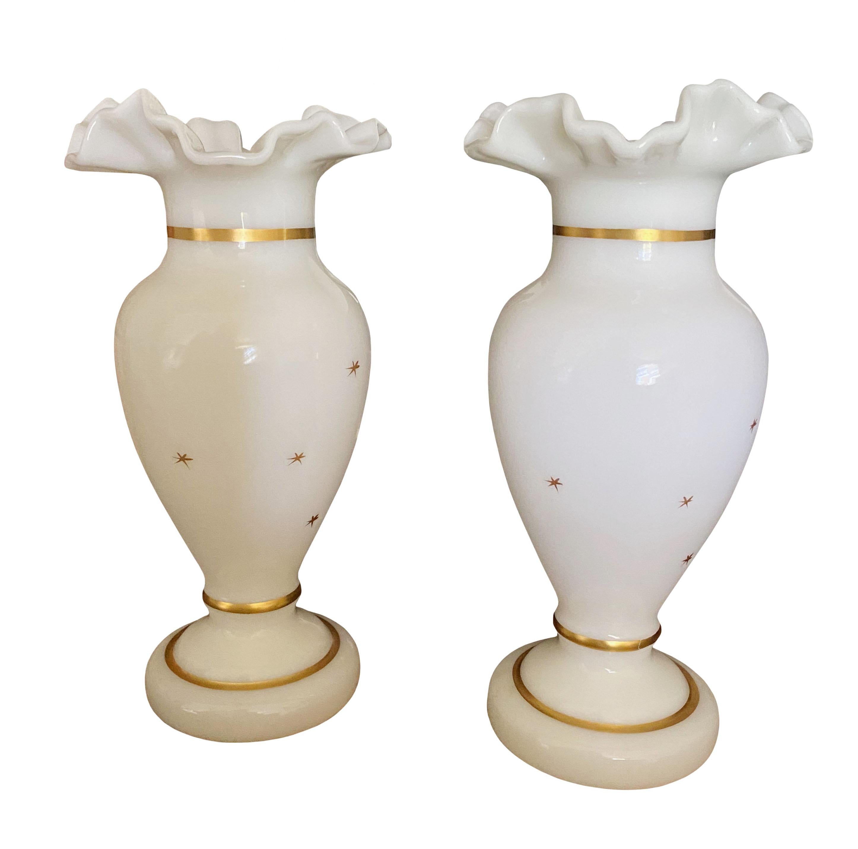 antique white vases