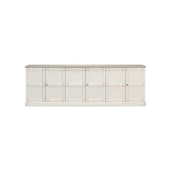 Antique White and Gray Top Sideboard