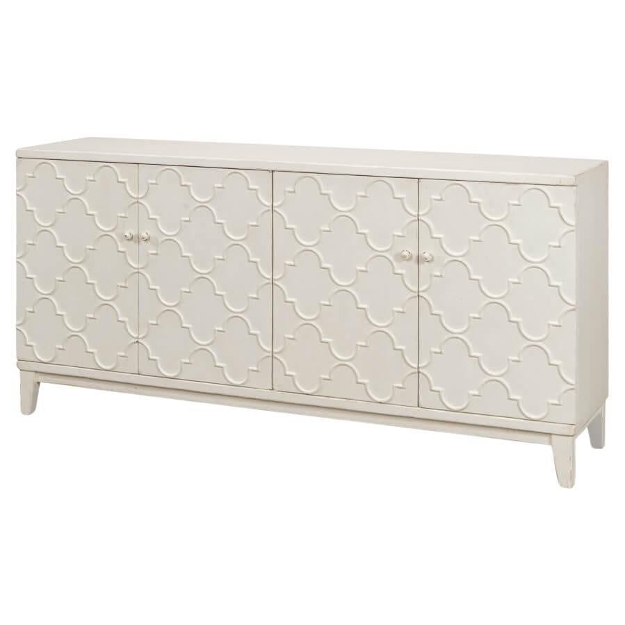 Antique White Arabesque Sideboard