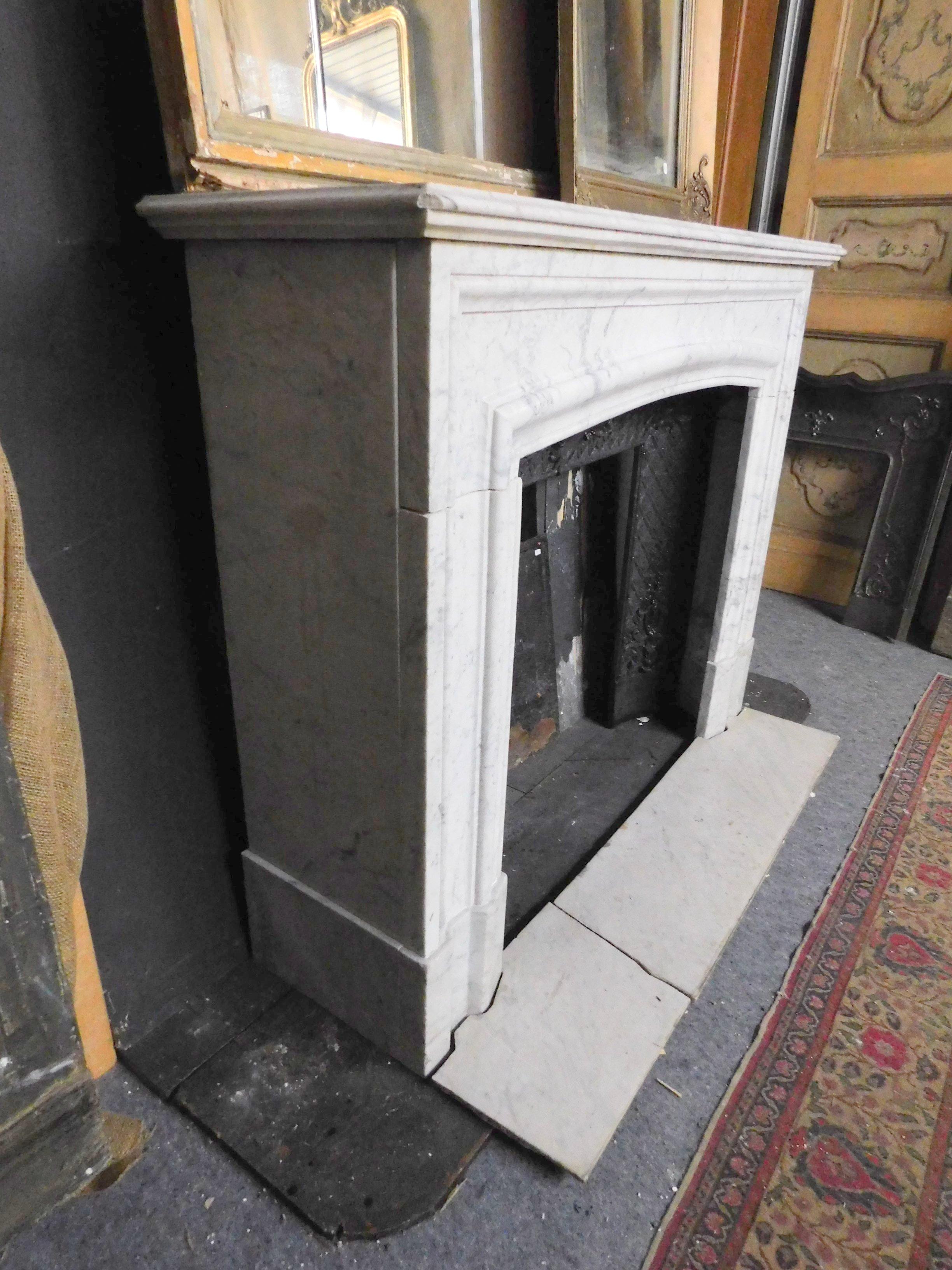 carrera marble fireplace