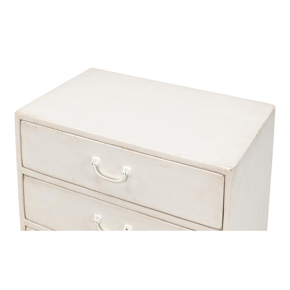 Asian Antique White Chest of Drawers For Sale