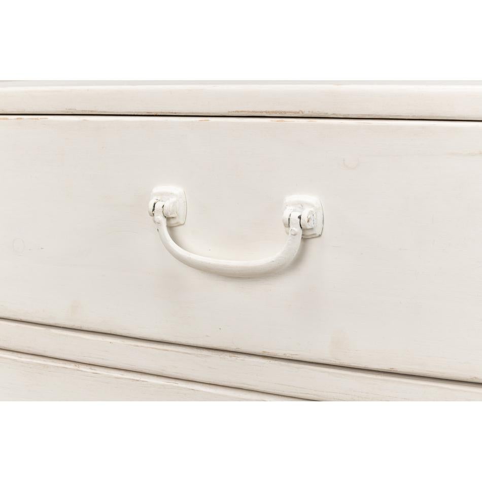 Contemporary Antique White Chest of Drawers For Sale