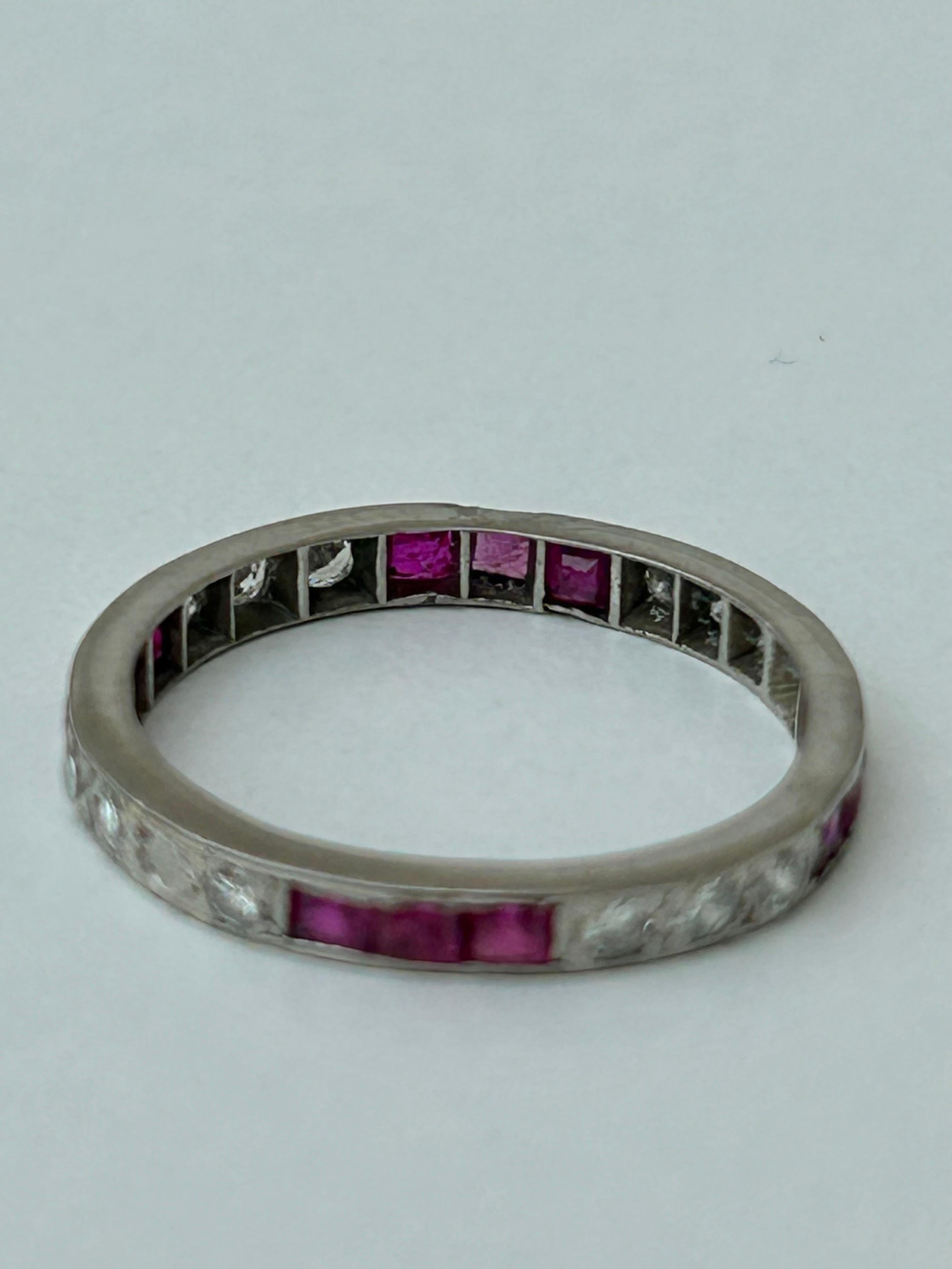 antique ruby eternity ring