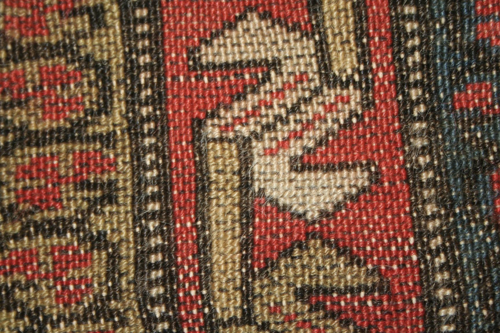 Annodato a mano Tappeto Runner Sarab Garden Design a fondo bianco antico in vendita