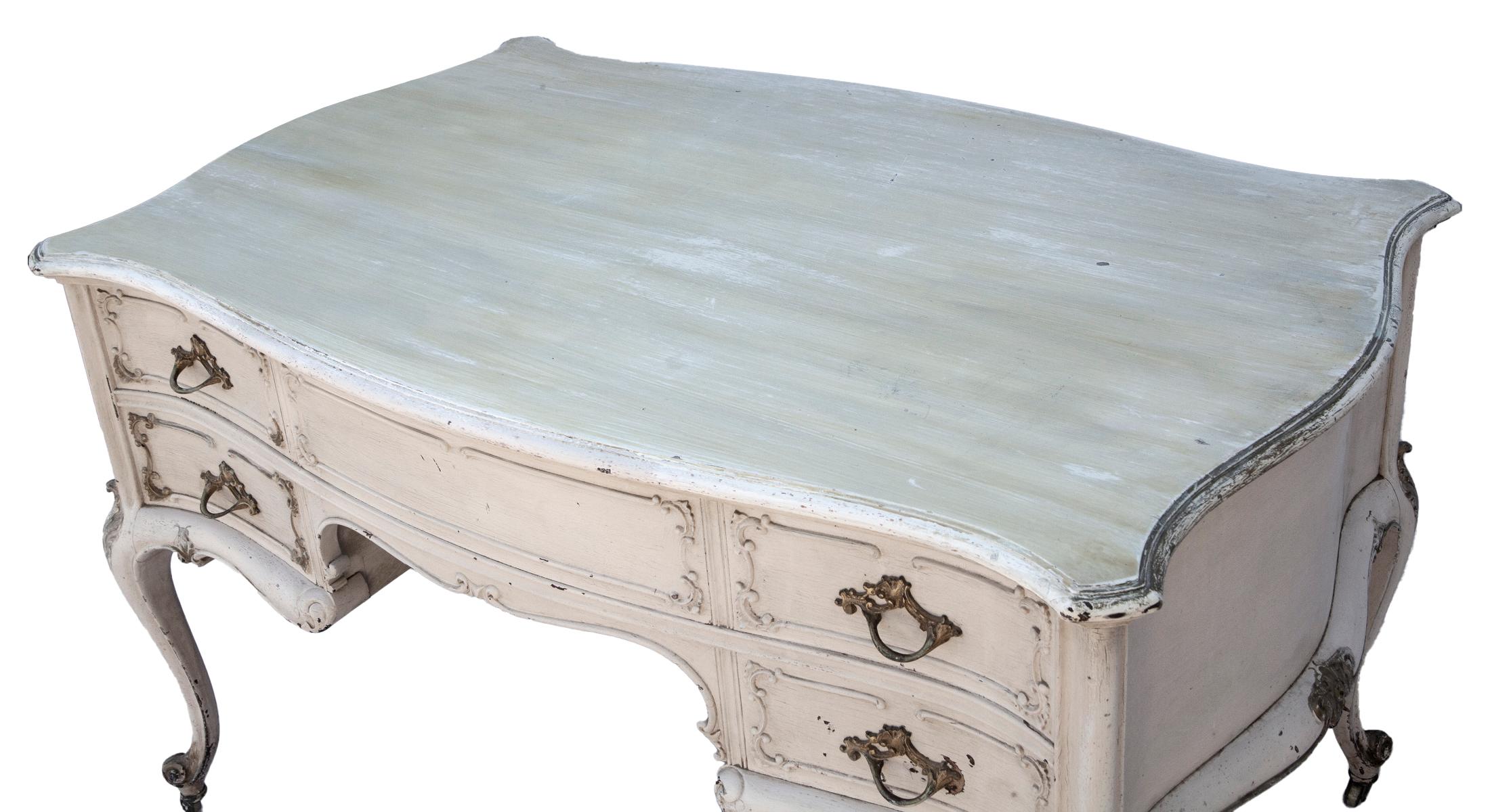 Escritorio Italiano Blanco Antiguo 2