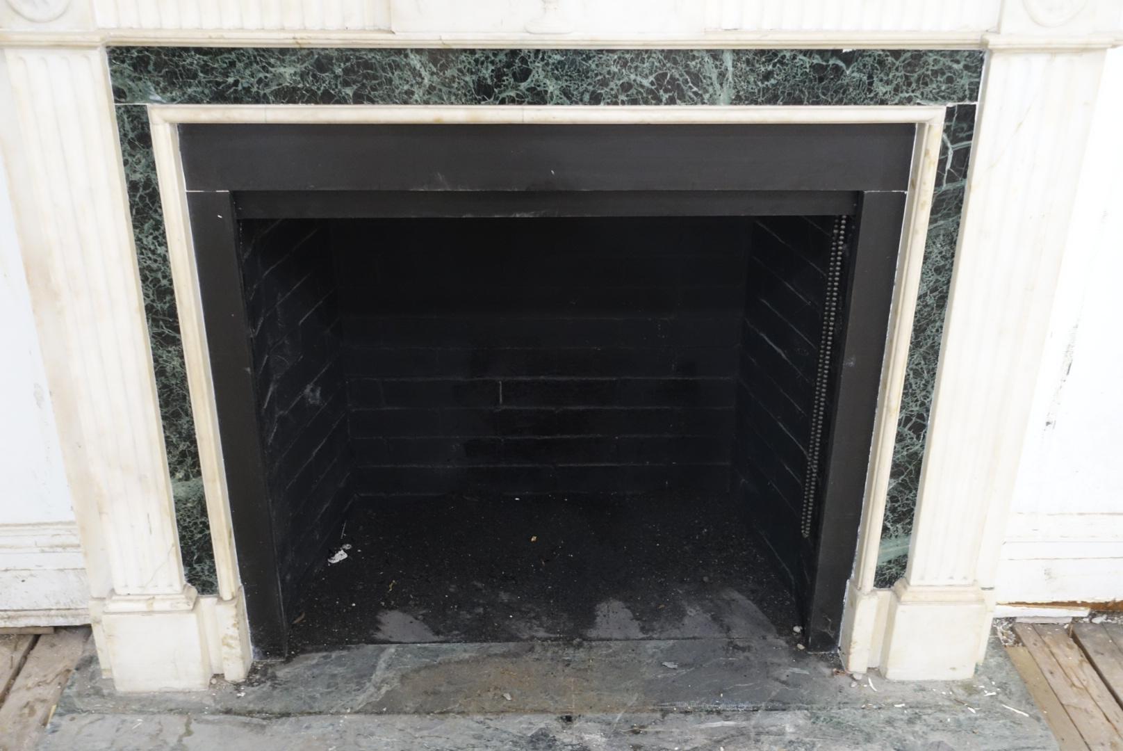 Antique White Marble Fireplace Mantel Park Ave Manhattan 6