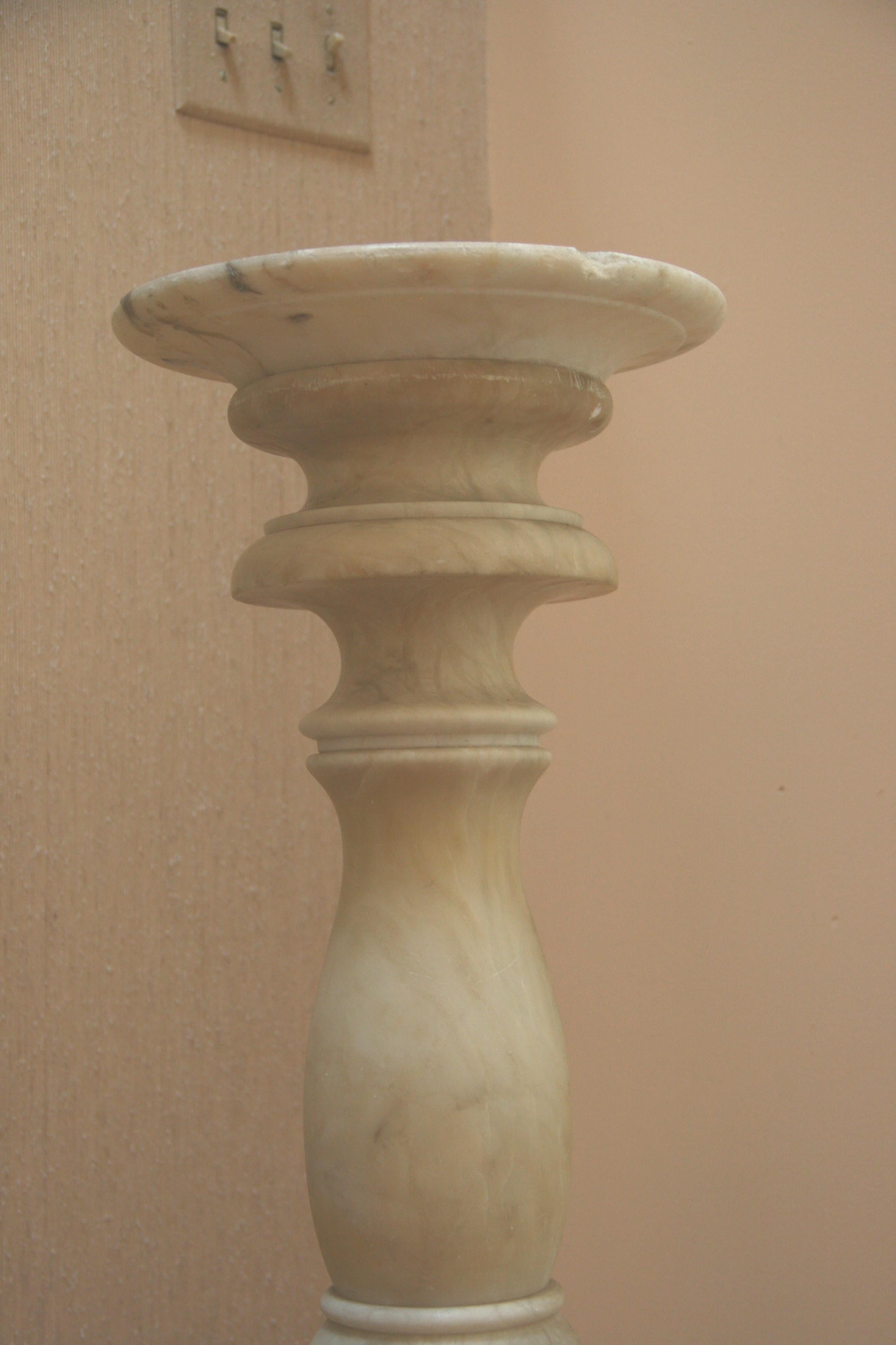 Antique White Marble Pedestal at 1stDibs antique marble pedestal