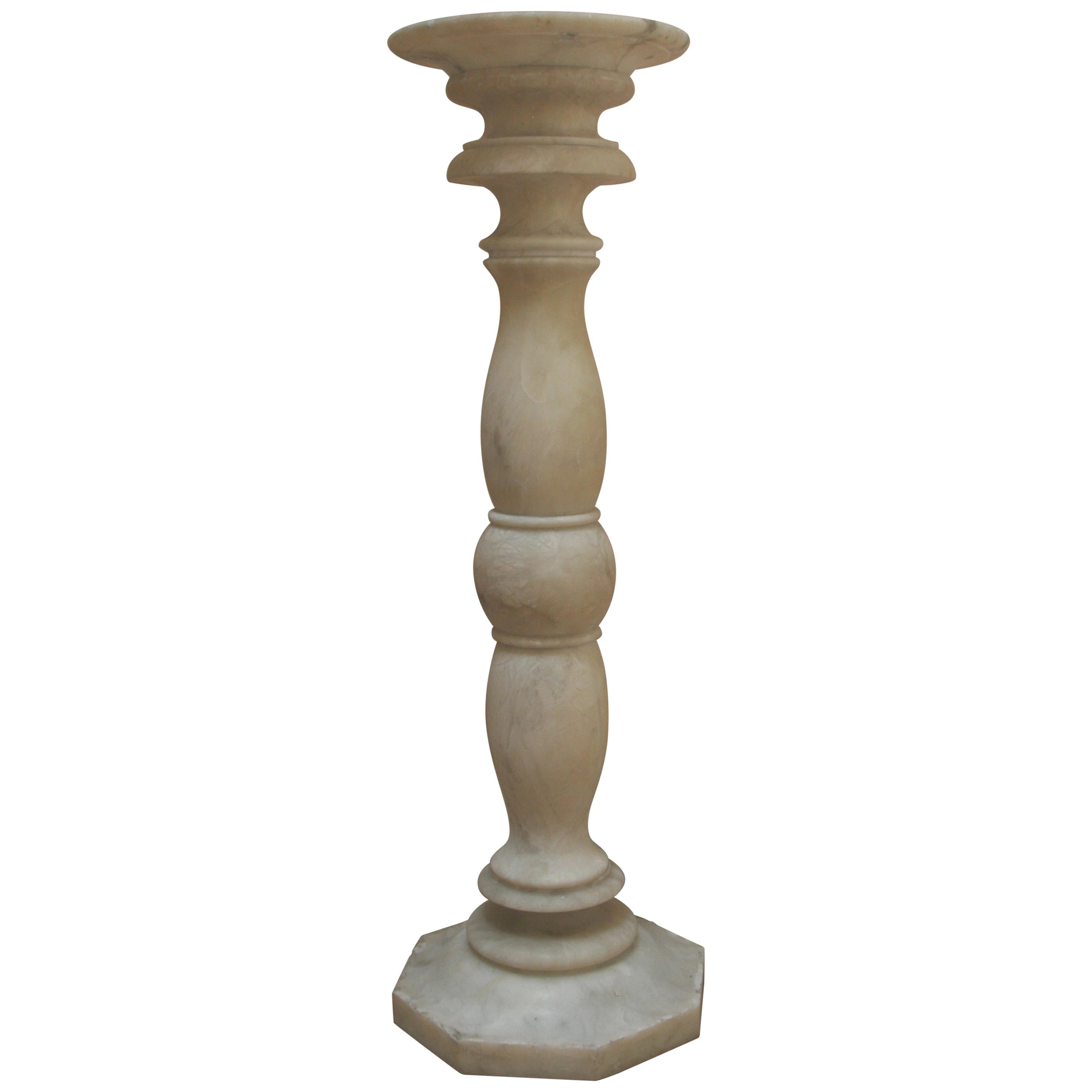 Antique White Marble Pedestal at 1stDibs antique marble pedestal, marble pedestal stand for