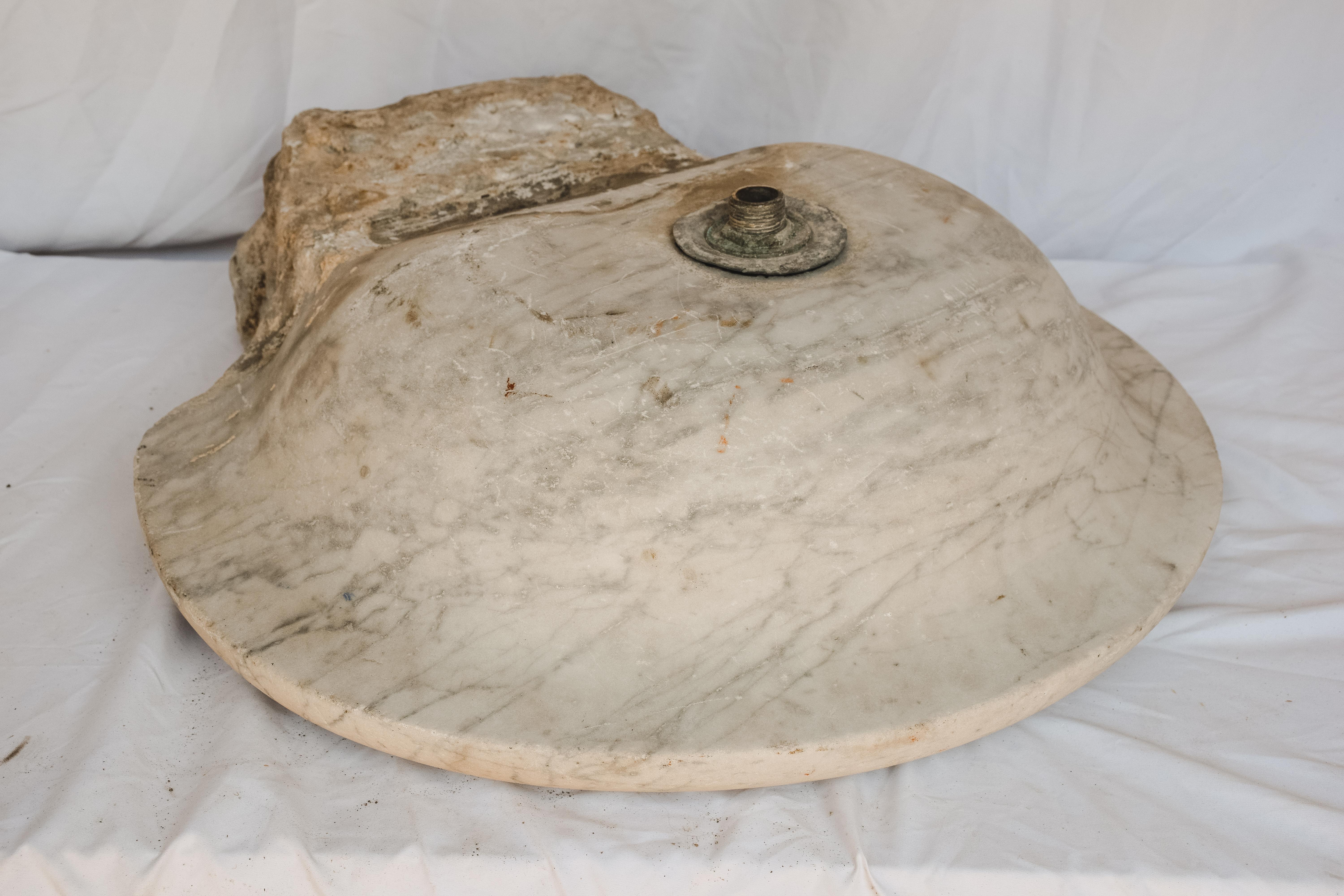 Antique White Marble Sink For Sale 3