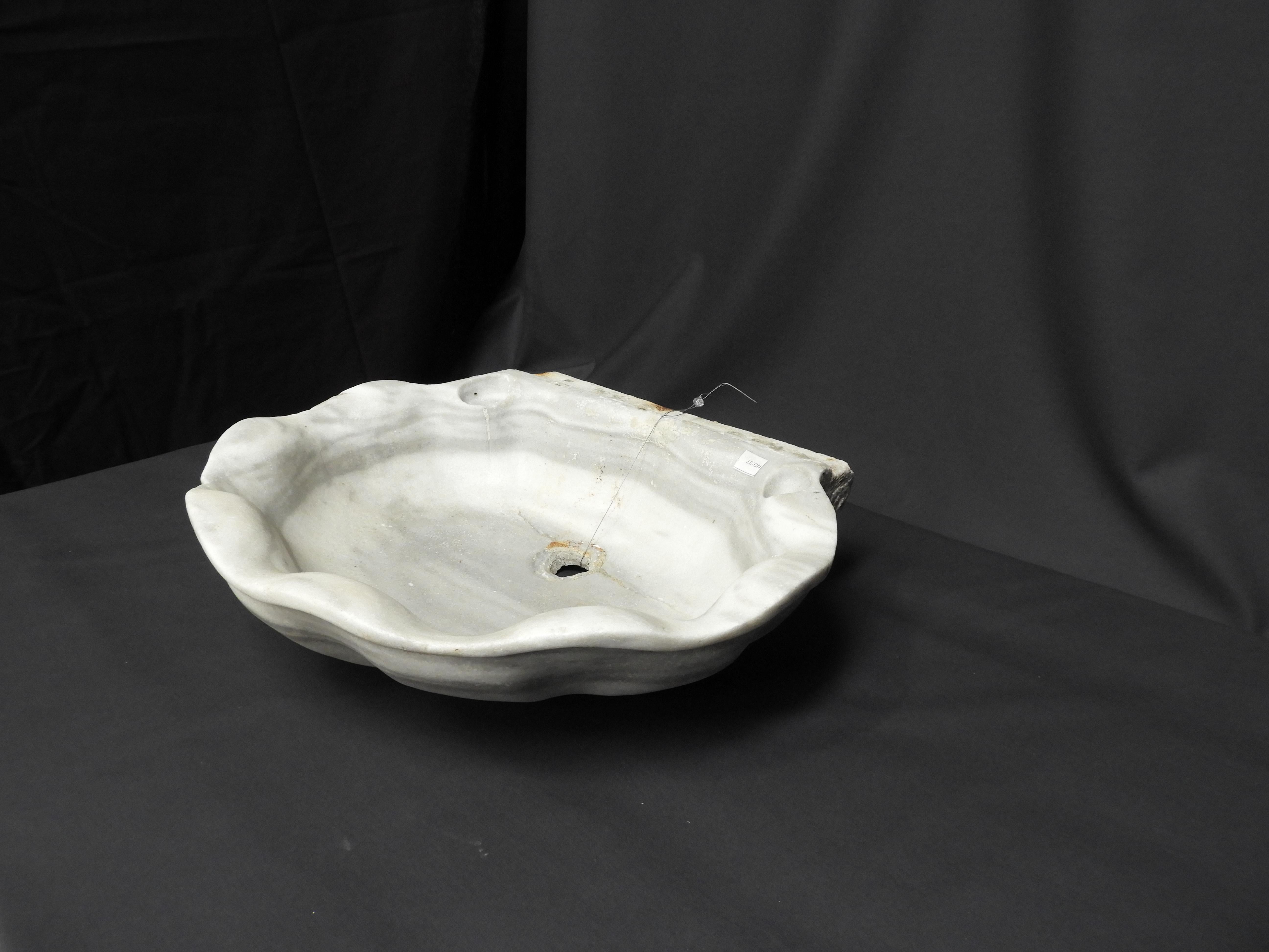 Other Antique White Marble Sink For Sale