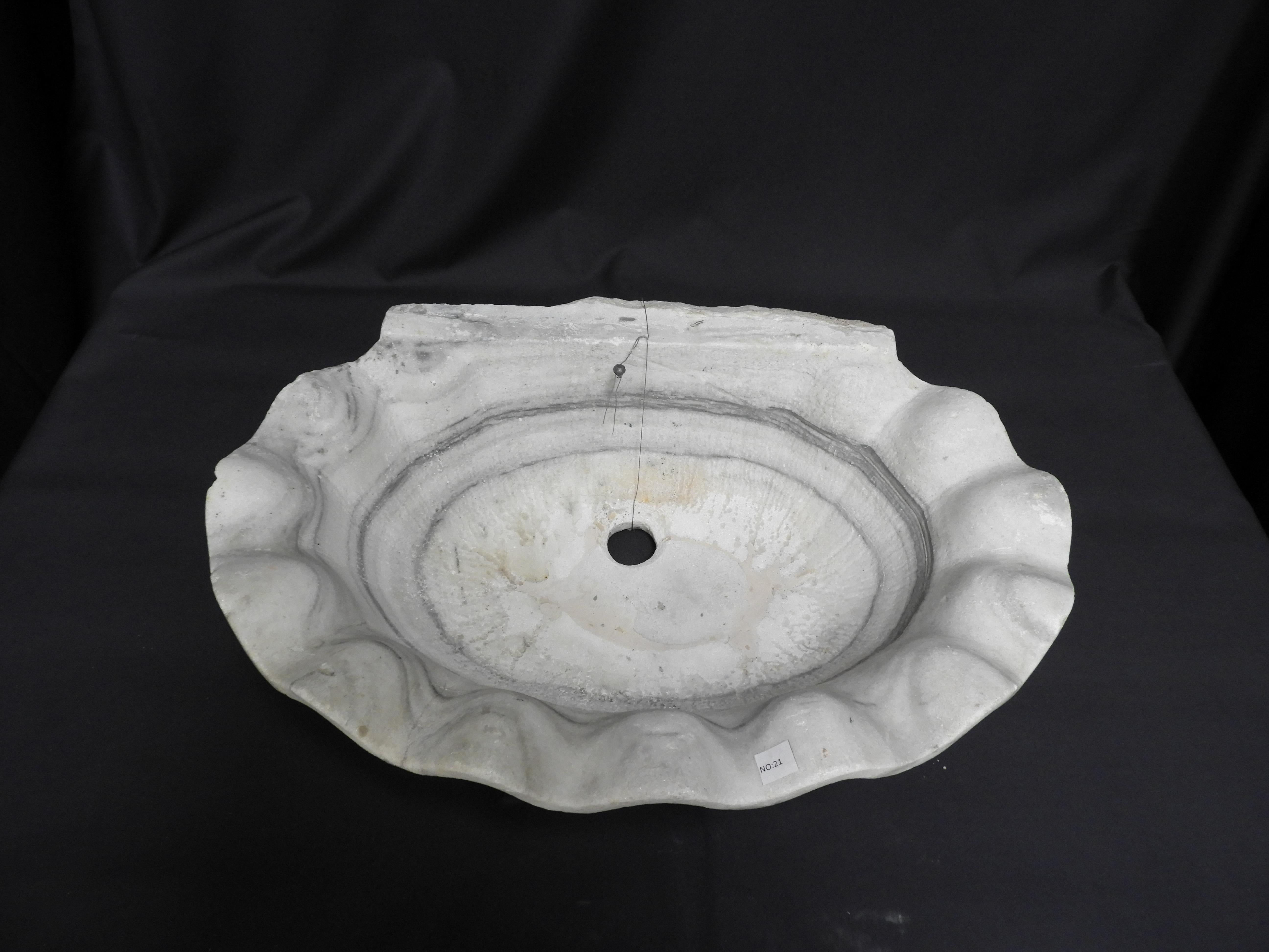 Other Antique White Marble Sink For Sale