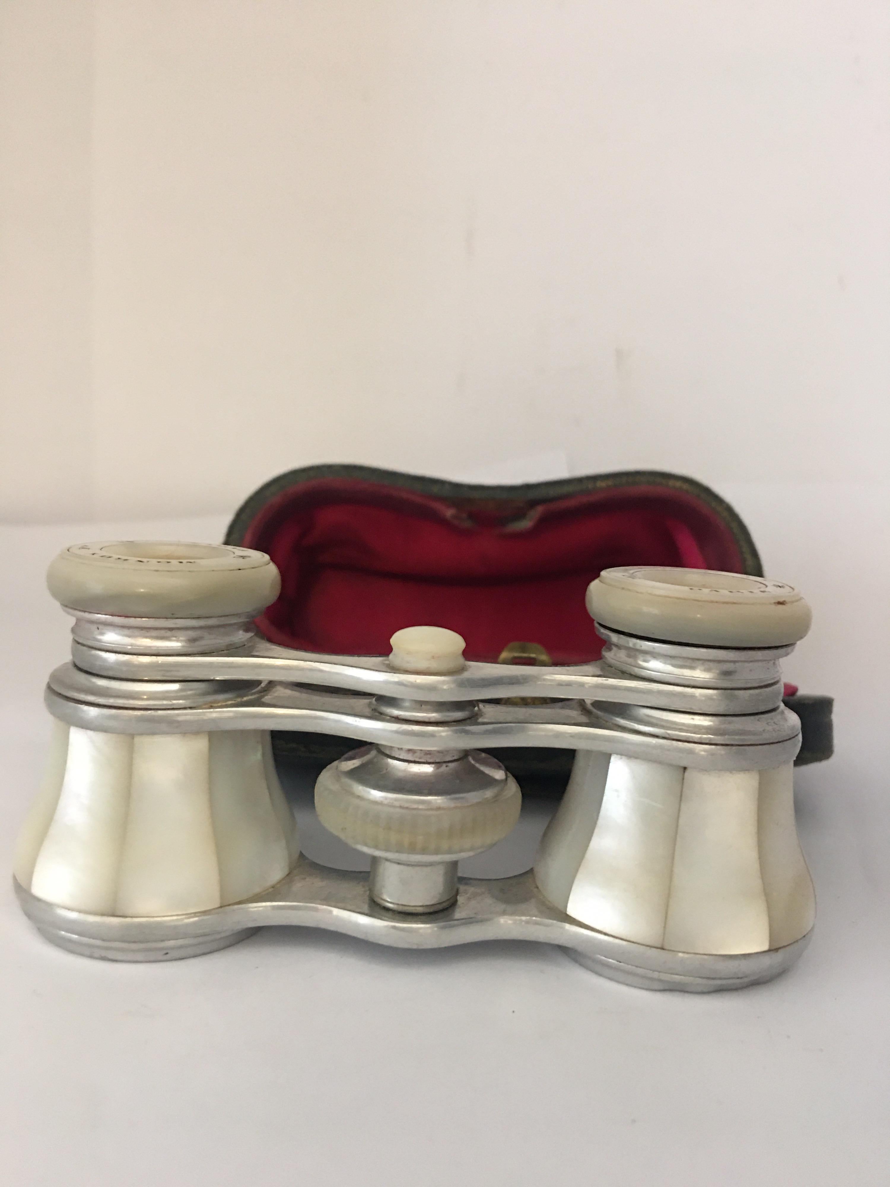 antique opera glasses mother of pearl