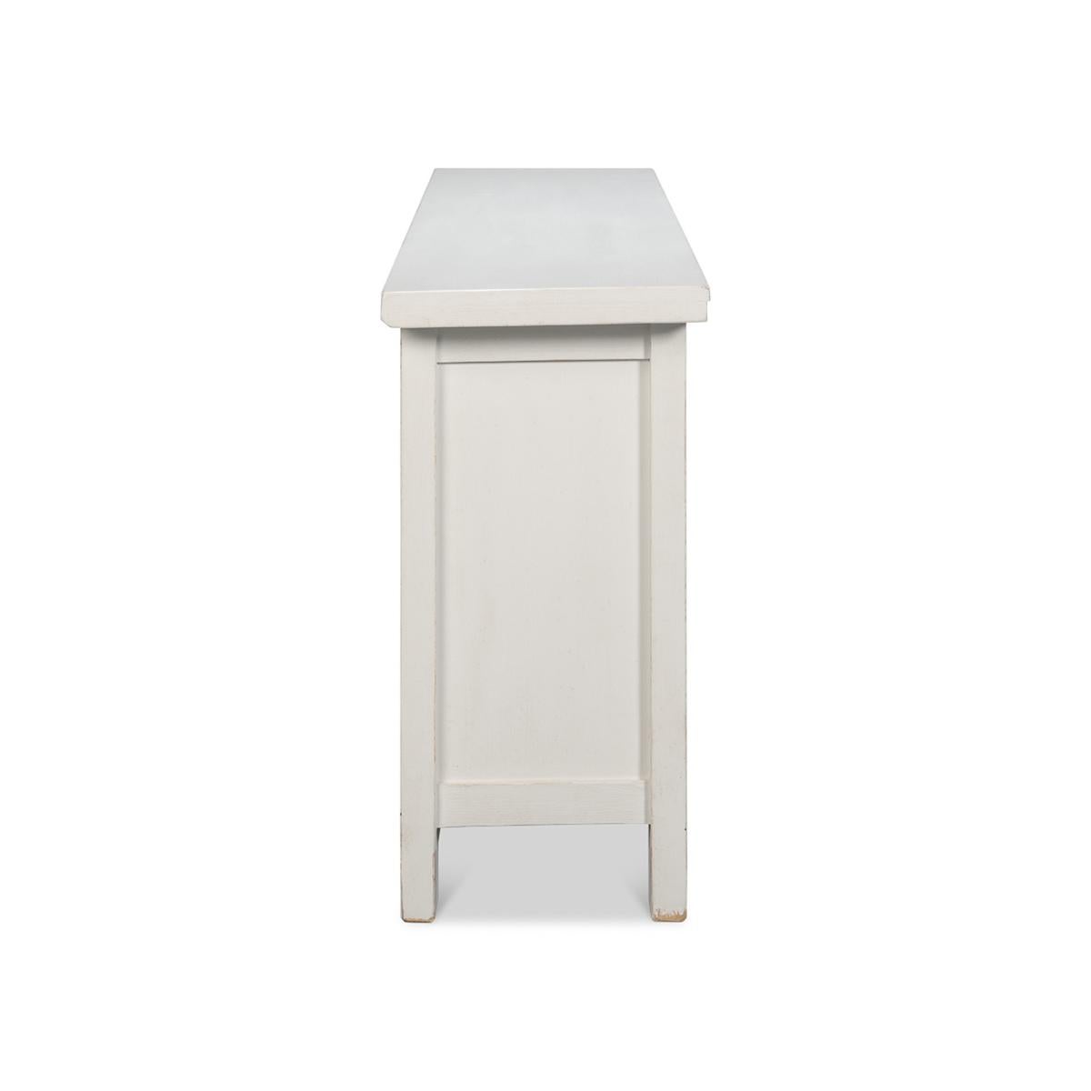 Contemporary Antique White Moroccan Sideboard For Sale