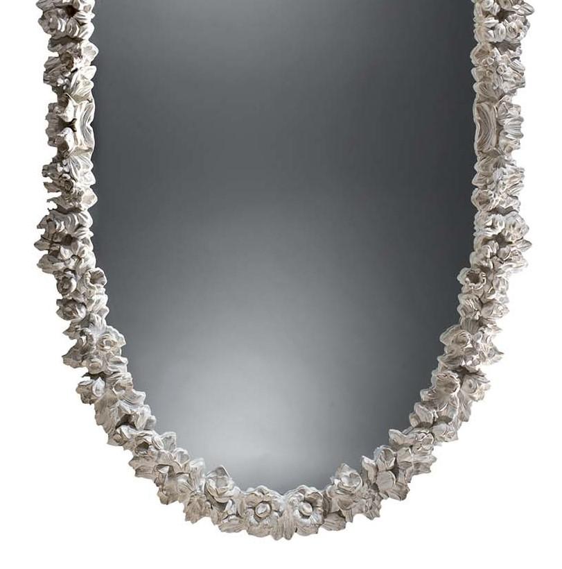 antique white wall mirror