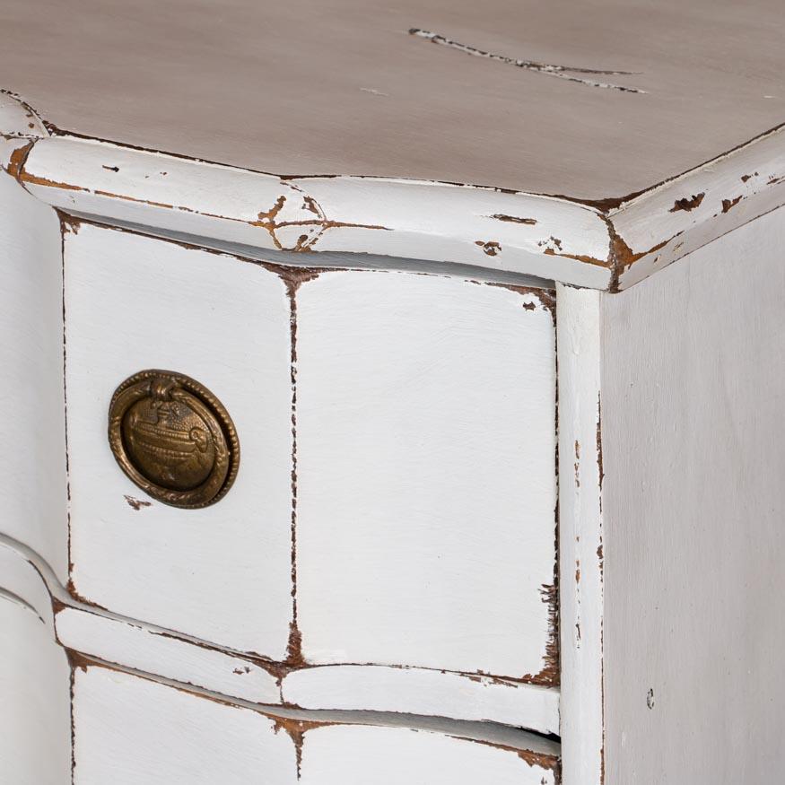 white painted chest of drawers