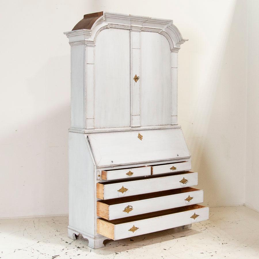 antique white bureau