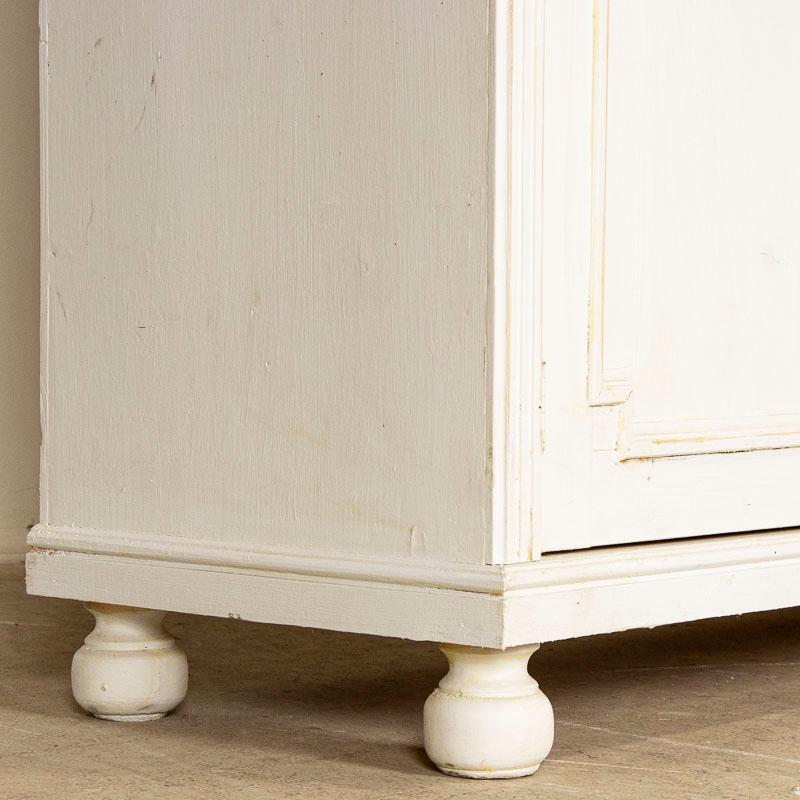 Antique White Painted Sideboard Buffet Console from Hungary 2