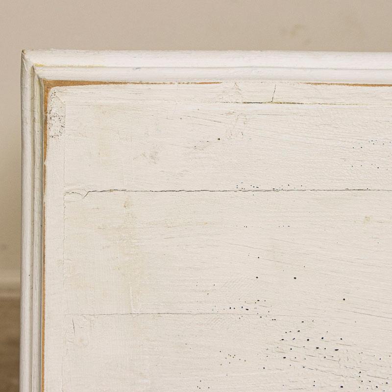 Antique White Painted Sideboard Buffet Console from Hungary 4
