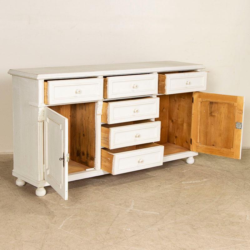 vintage white sideboard