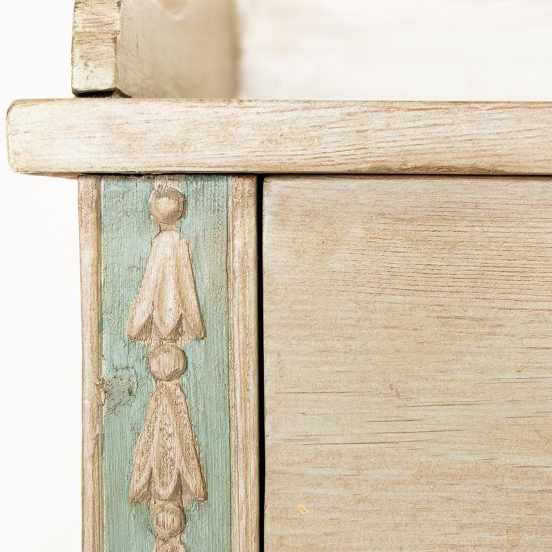 Antique White Painted Sideboard Buffet from Sweden 1
