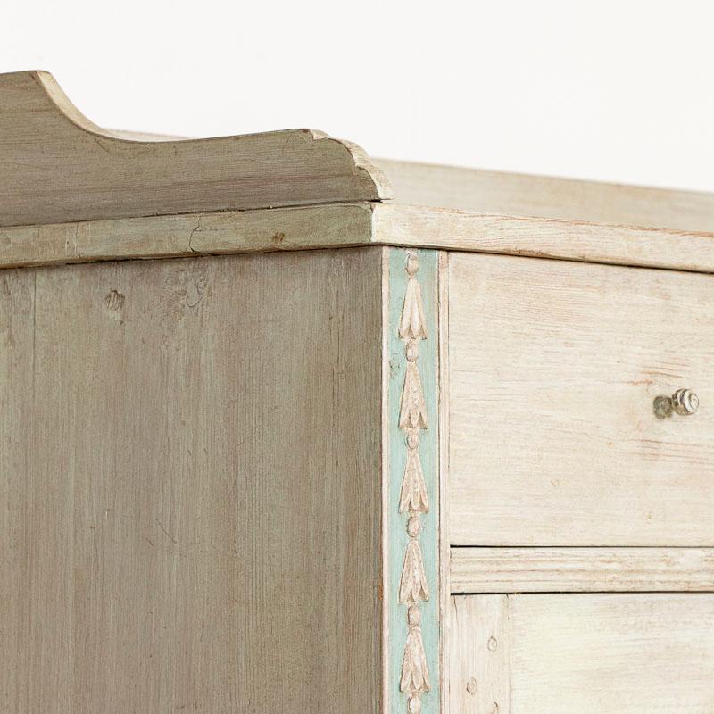 Antique White Painted Sideboard Buffet from Sweden 2