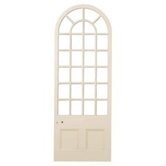 Antique White Pine Arched Glazed Door