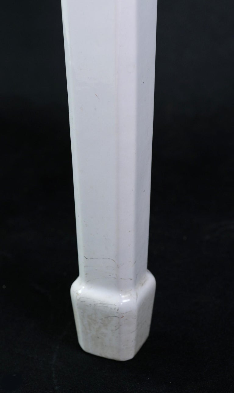 Antique White Porcelain Peg Leg Pedestal Sink For Sale at 1stDibs peg