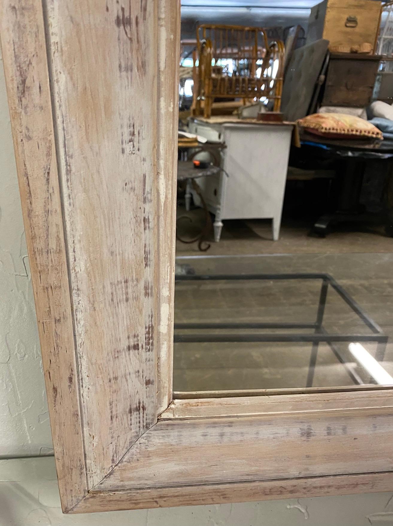 antique pine mirror