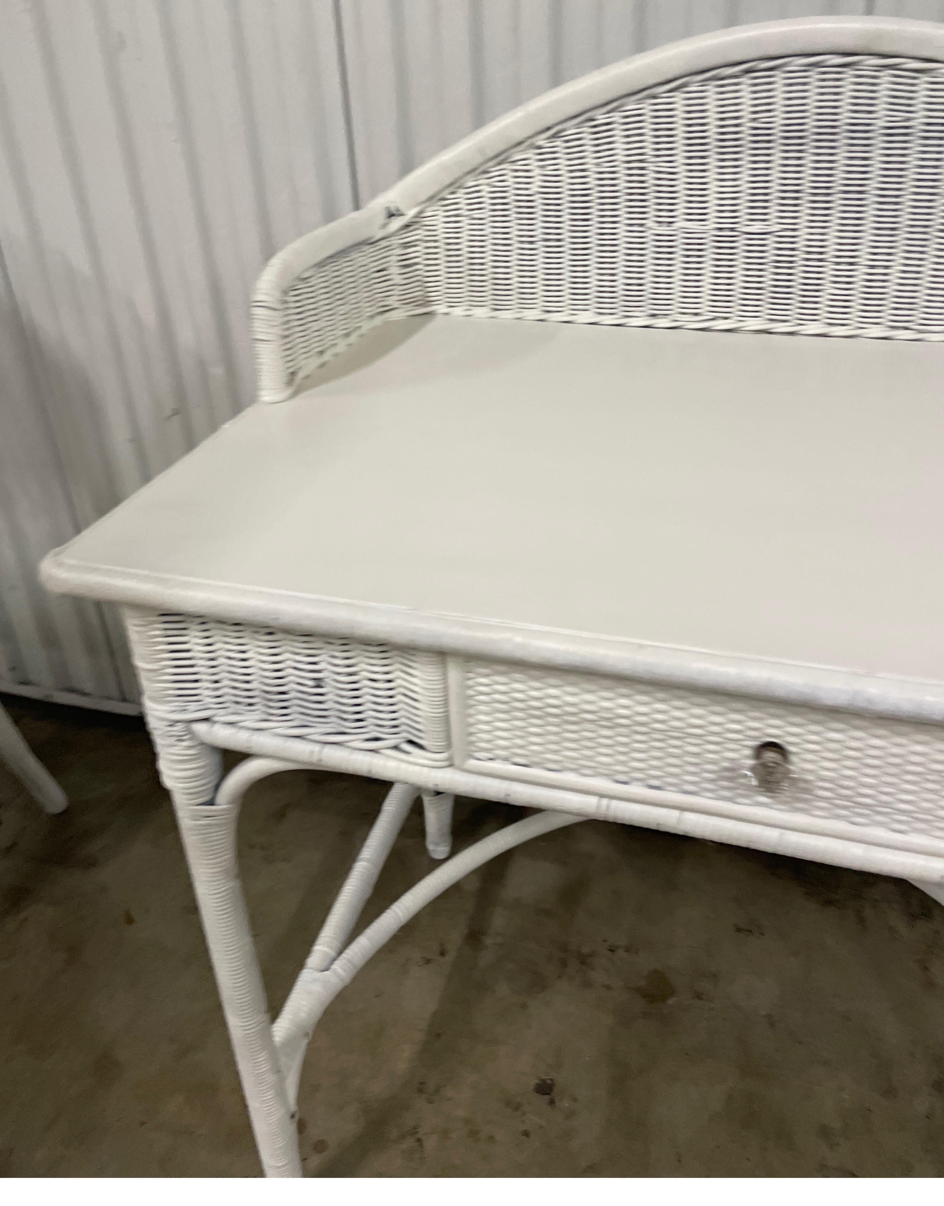 white desk and chair set