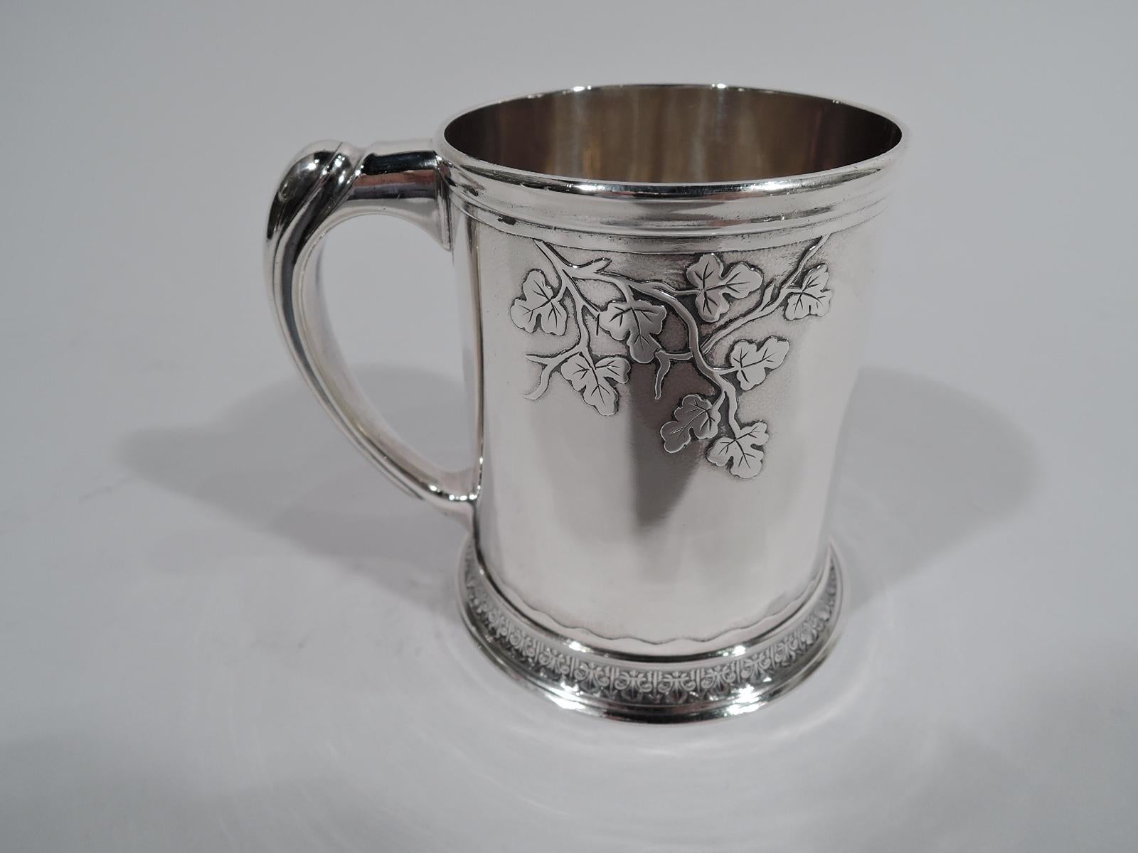 American Antique Whiting Edwardian Art Nouveau Sterling Silver Baby Cup