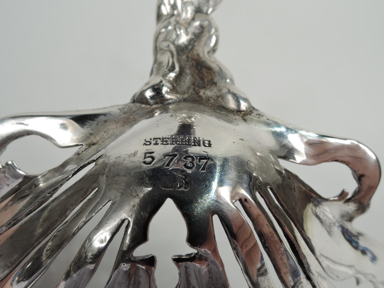 Antique Whiting Edwardian Art Nouveau Sterling Silver Bonbon Scoop 1