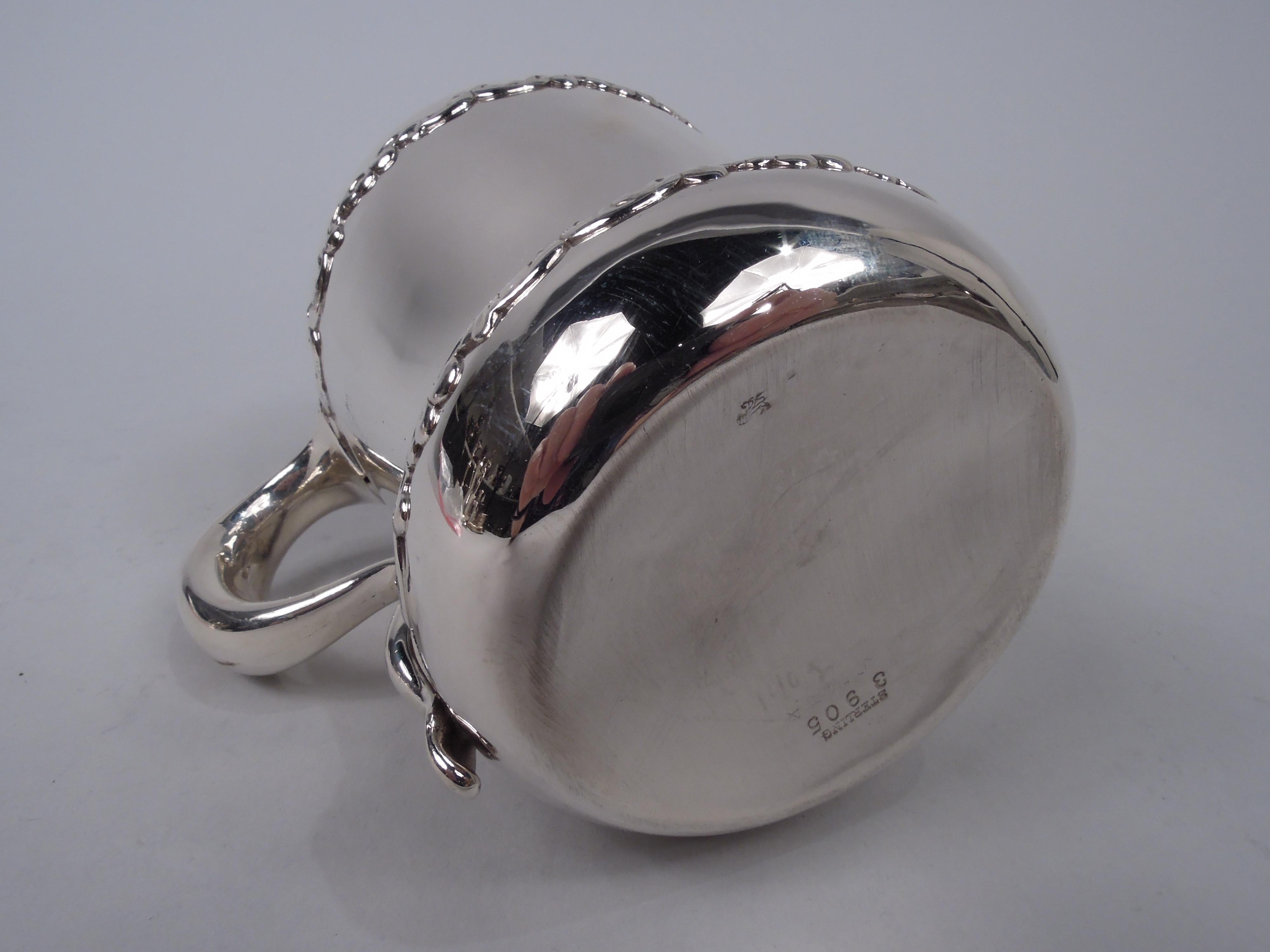 Antique Whiting Edwardian Classical Sterling Silver Baby Cup In Good Condition For Sale In New York, NY