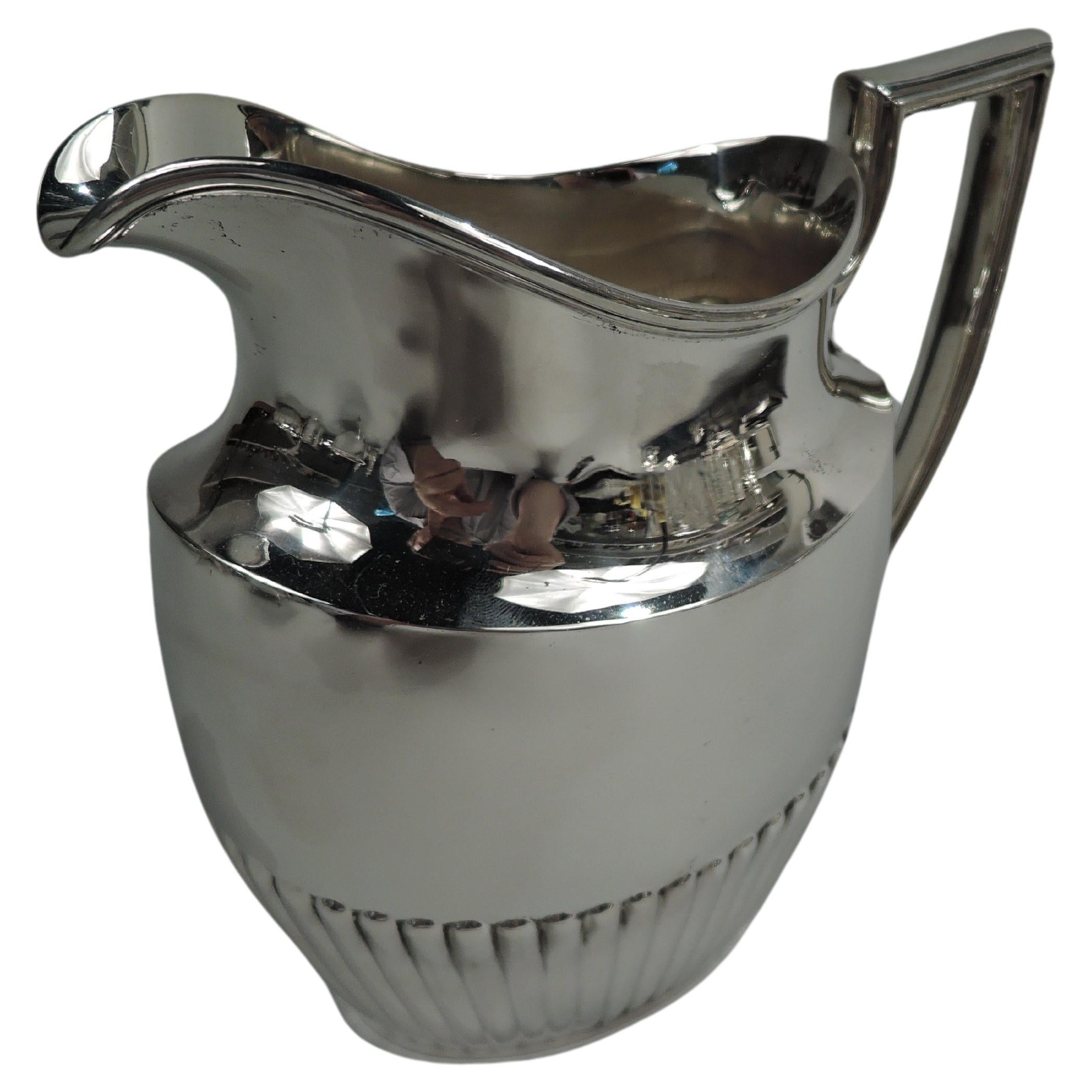 Antique Whiting Edwardian Classical Sterling Silver Creamer For Sale