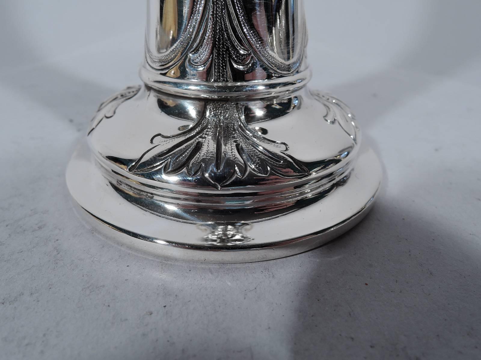 Antique Whiting Edwardian Sterling Silver Vase 1