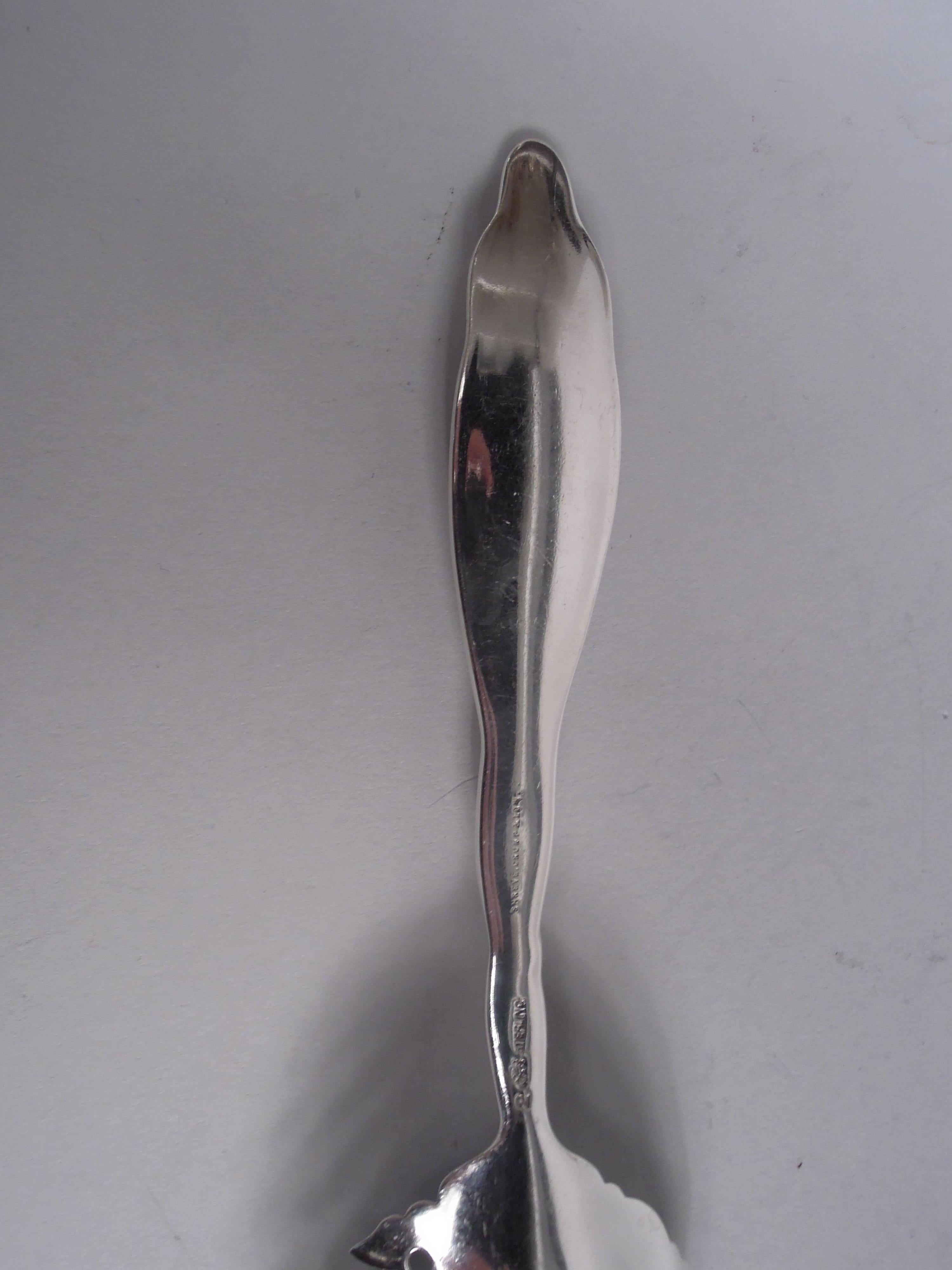 Antiker Macaroni-Serviergeschirr aus Sterlingsilber in Whiting Lily of the Valley (amerikanisch) im Angebot