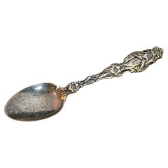 Antique Whiting Lily Sterling Silver Spoon Hess & Culbertson Monogram Repousse