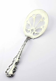 Antique Whiting Manufacturing Co Ster Silv Louis XV Pierced Egg Server #4387