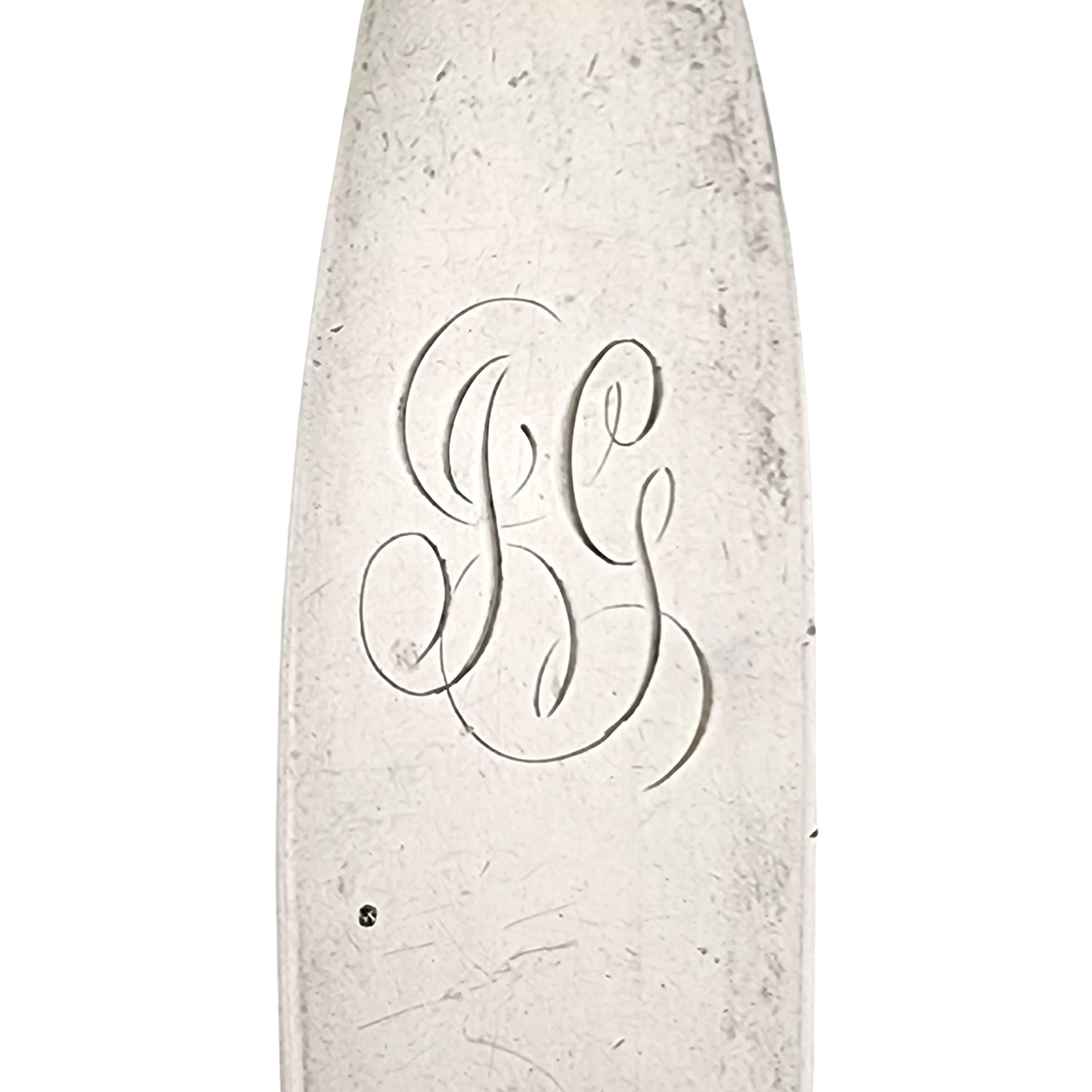 Antique Whiting Mfg Co Sterling Silver Seahorse Fish Knife Serving with Monogram For Sale 2